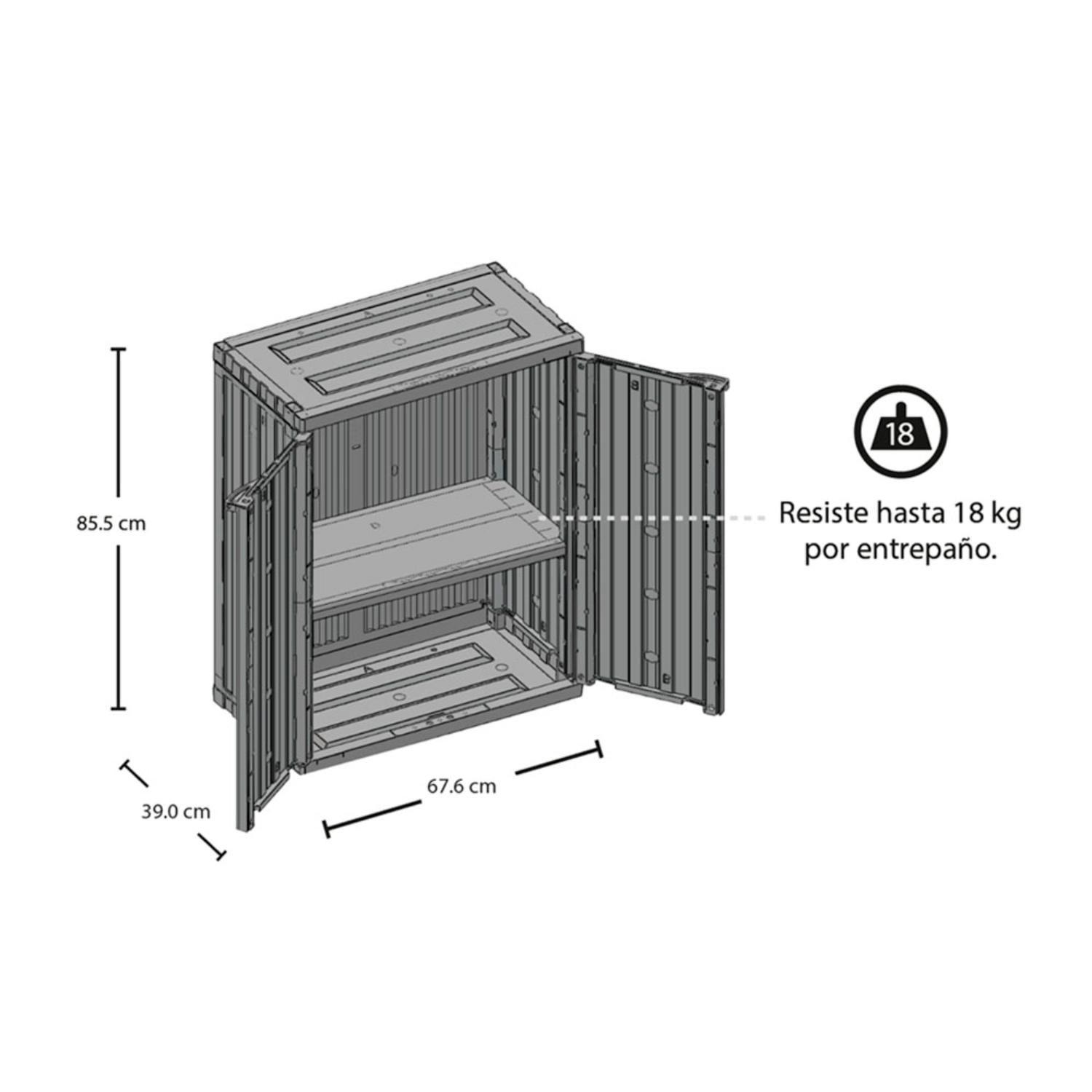 Armario Mediano con puertas Multiuso Rimax-2