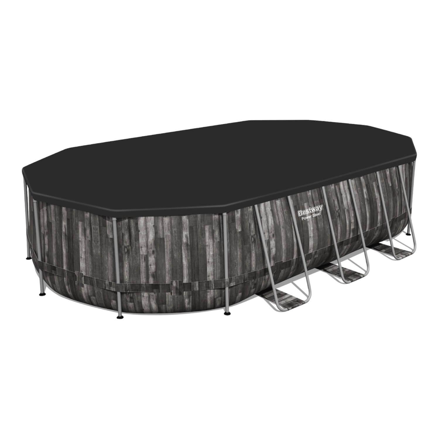 Piscina Bestway Ovalada Filtro + Accesorios 6.10X3.66X1.22M-6