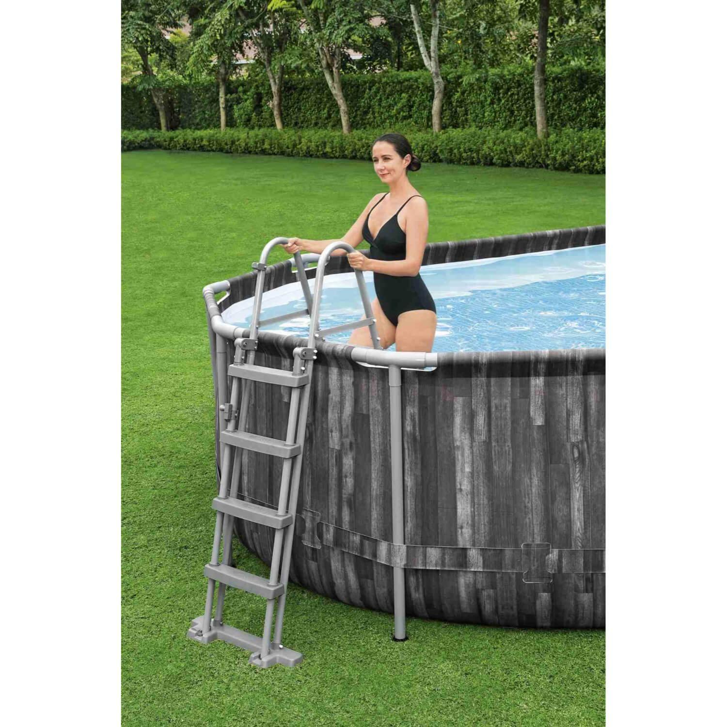 Piscina Bestway Ovalada Filtro + Accesorios 6.10X3.66X1.22M-9