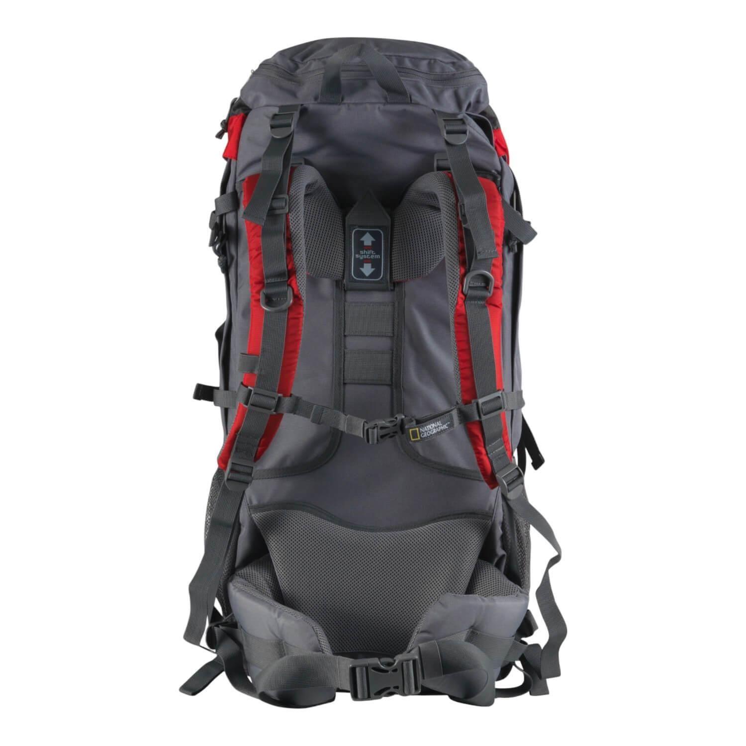 Mochila Camping Lake 65 Litros Negra National Geographic-1