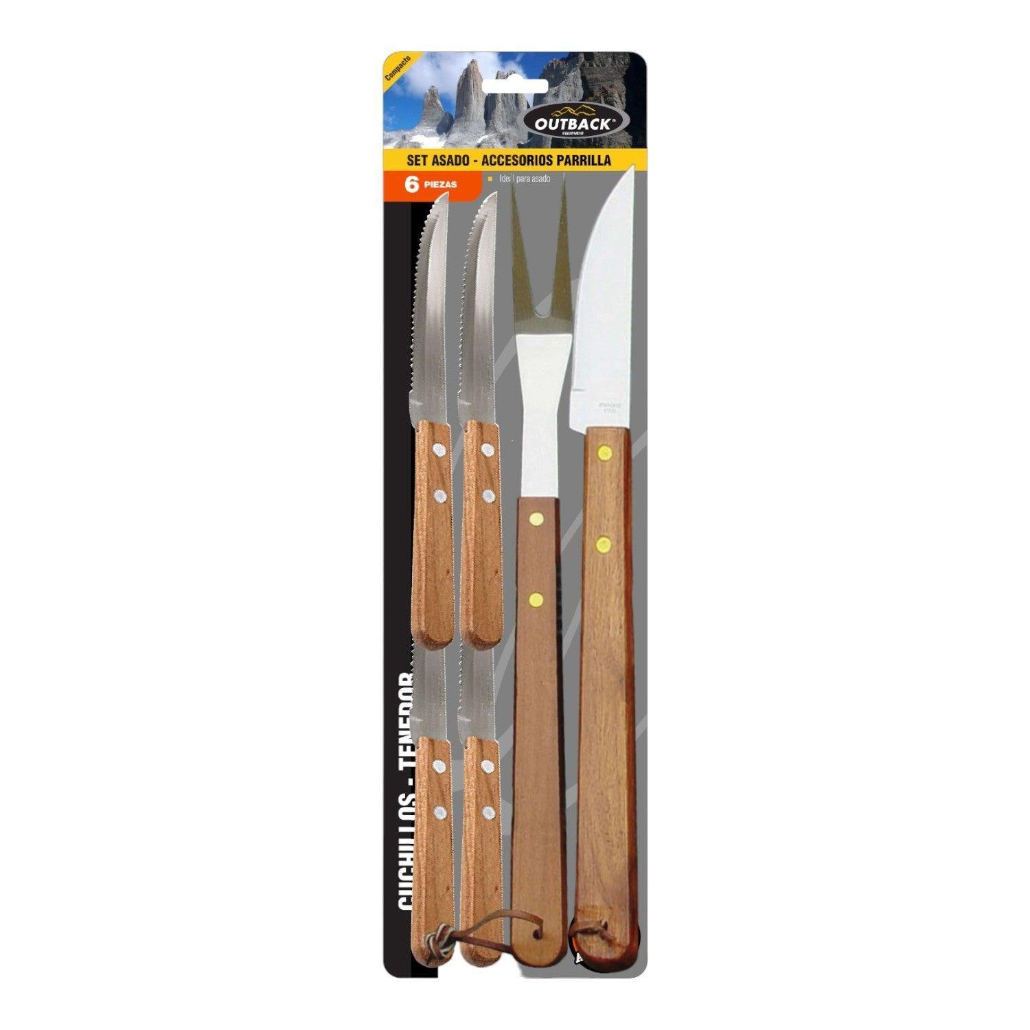 Set De Cuchillos Para Asado Outback 6 Piezas-0