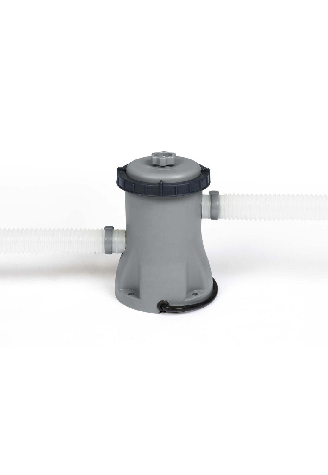 Piscina Bestway Redonda Fácil Armado FastSet Gris 3.66MX76cm-3