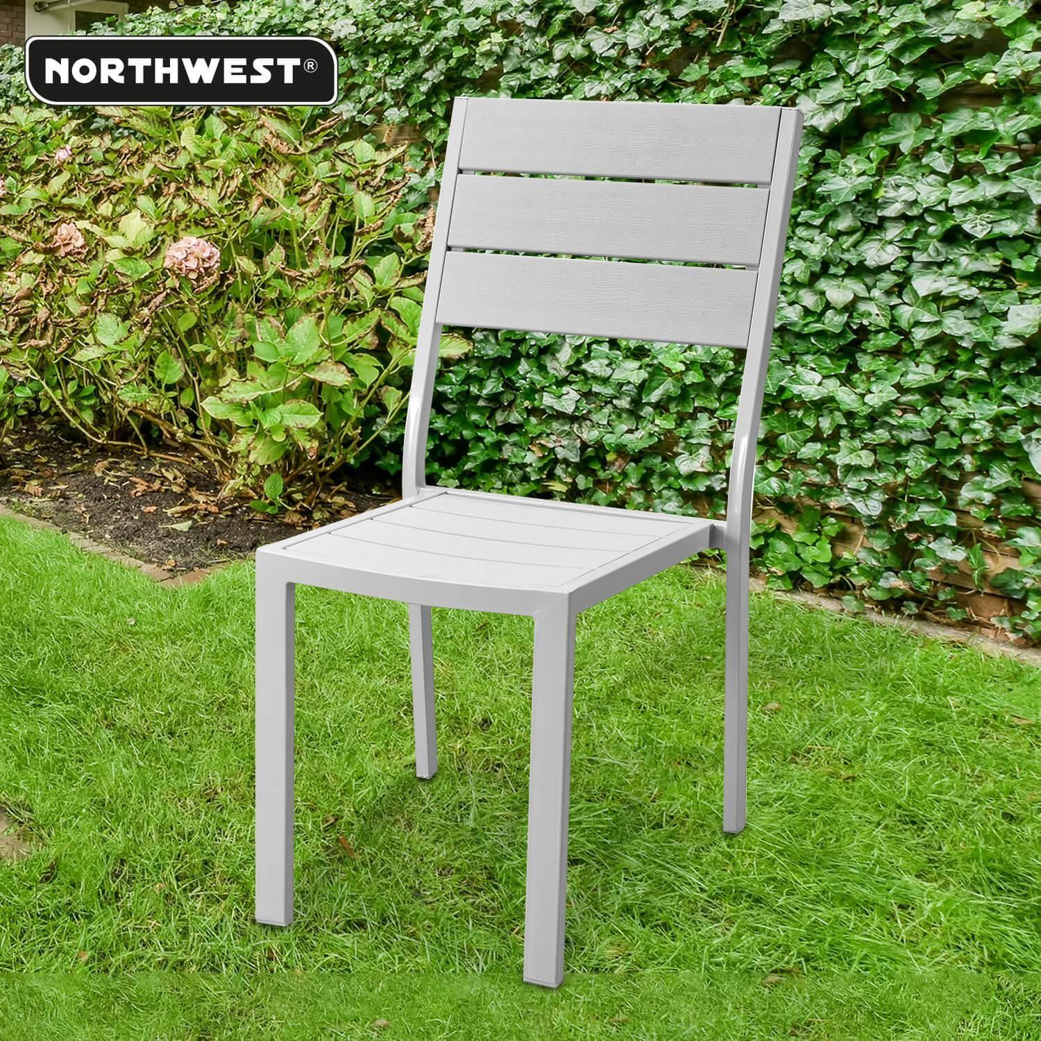 Silla Terraza Polywood Impermeable Blanca Northwest-2