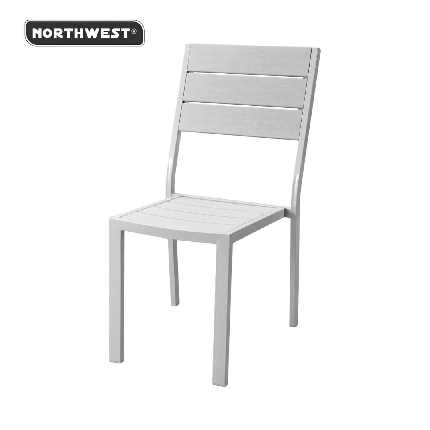 Silla Terraza Polywood Impermeable Blanca Northwest-3