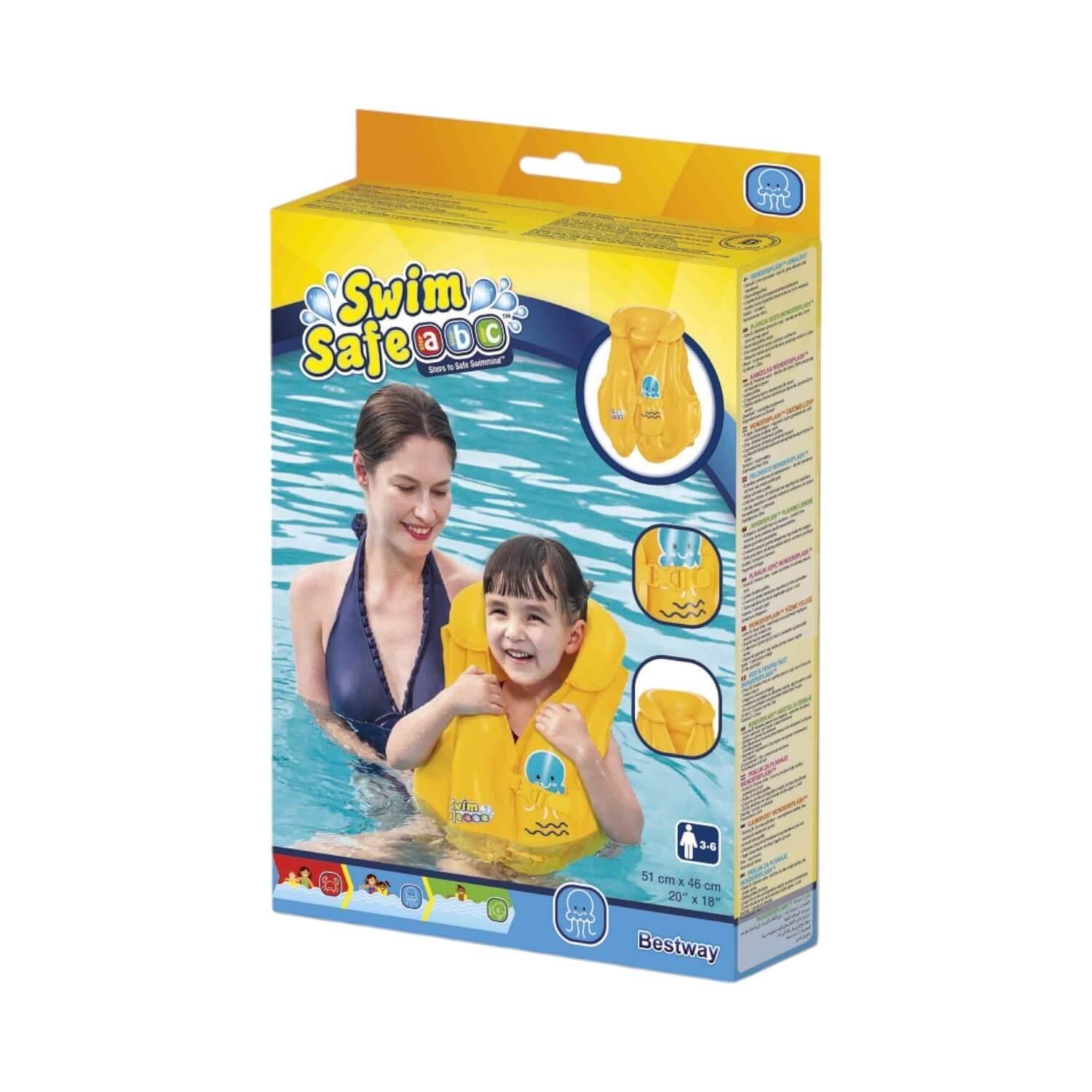 Chaleco Salvavidas Inflable 51X46Cm Niños 3-6 Años Bestway-2