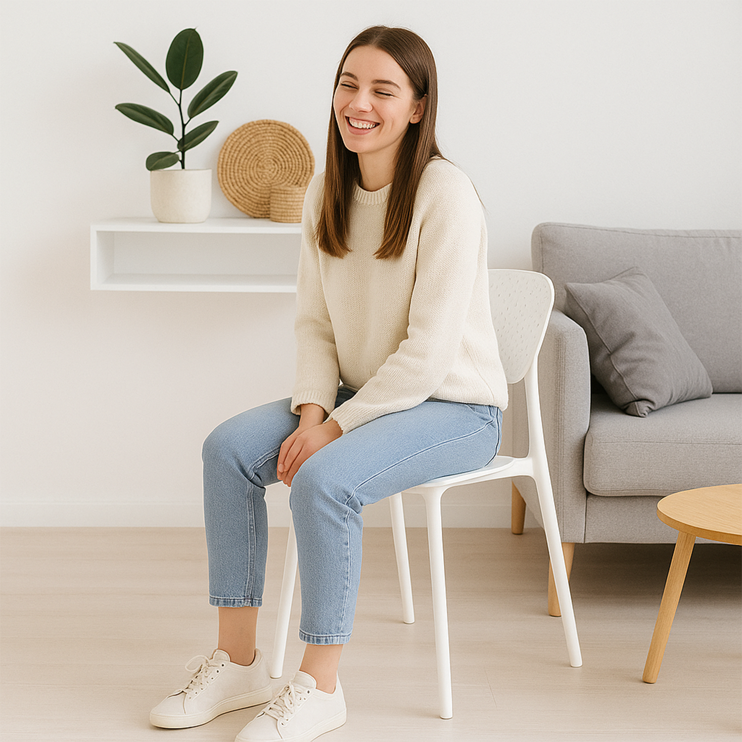 Silla Plástico Apilable Deco Hamburg Blanca Escandinavia-3
