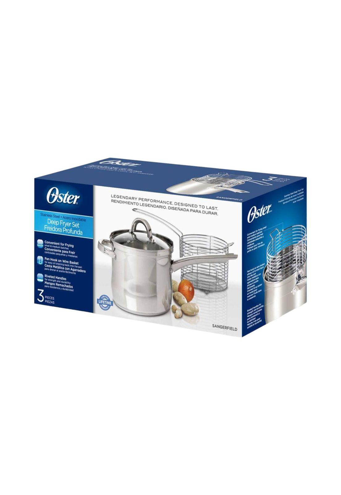 Set Freidora Sangerfield Acero Inoxidable 3,7 Litros Oster-9