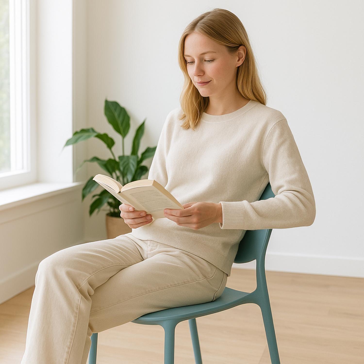 Silla Plástico Apilable Deco Berlín Azul Escandinavia-6