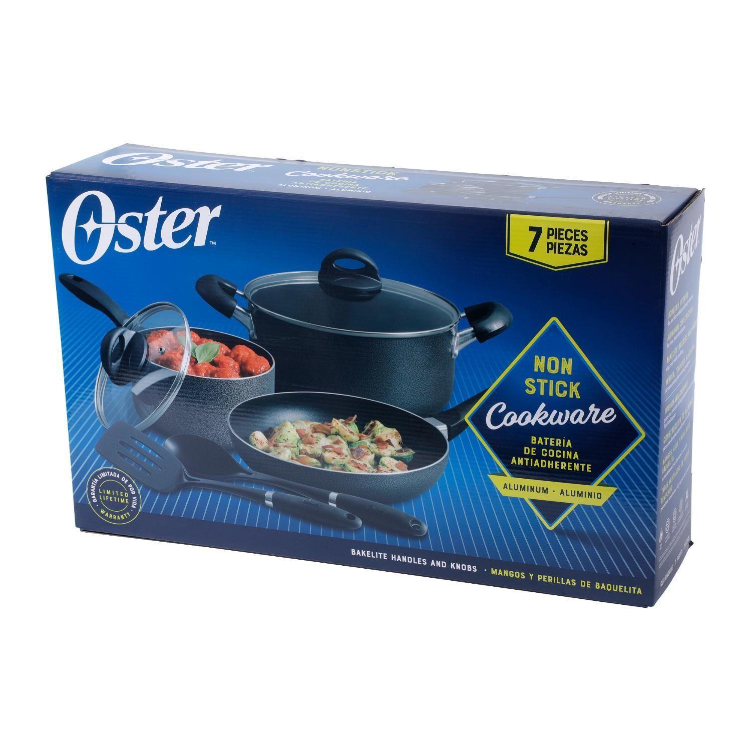Batería de cocina aluminio Clairbone 7 pcs Oster-7