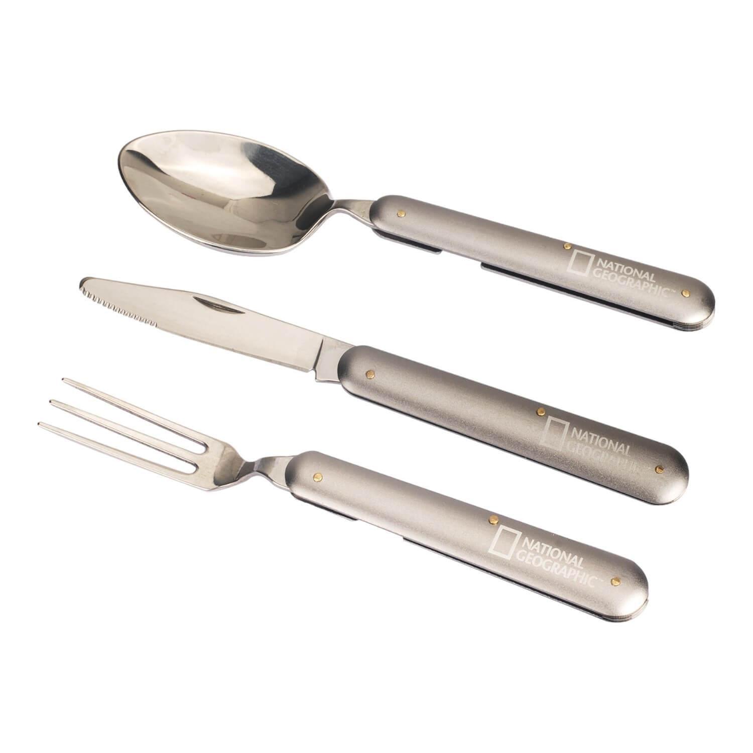Set Cubiertos De Acero Inox 1 Persona National Geographic-2