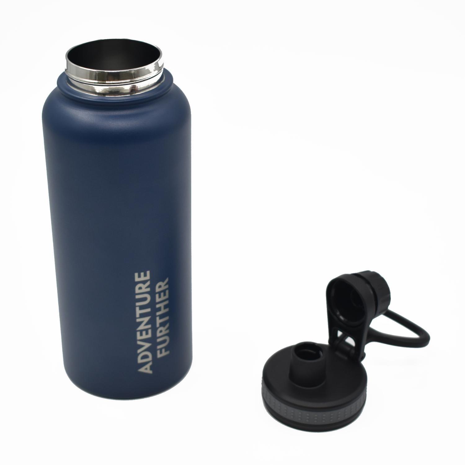 Botella Metálica Térmica Insulada 1lt Azul NatGeo-4