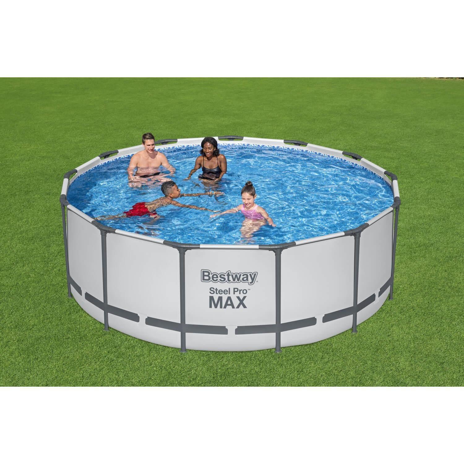 Piscina Bestway Redonda Steel ProMax Filtro+Acces 3.96X1.22M-5