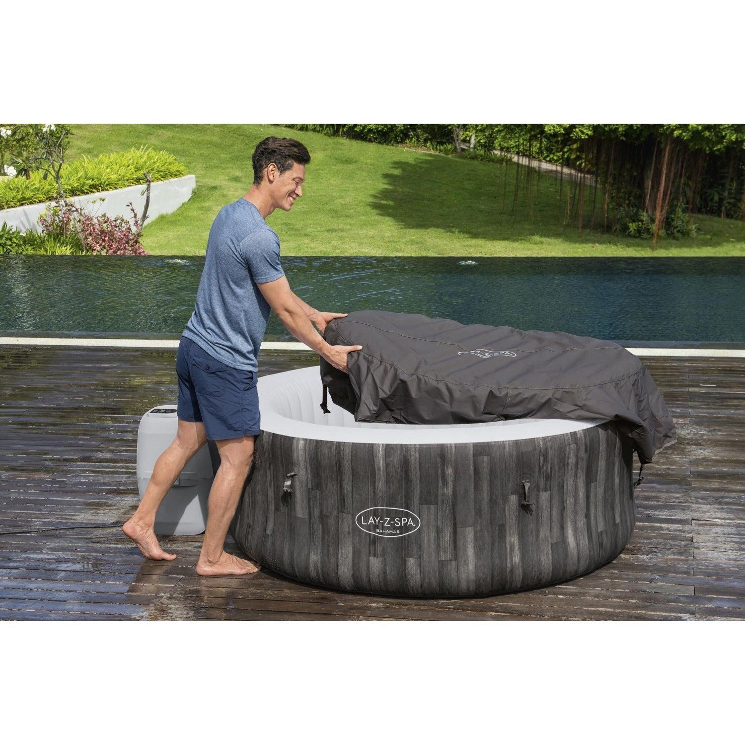 Hot Tub Spa Jacuzzi Inflable Bahamas 4 Personas Bestway-7