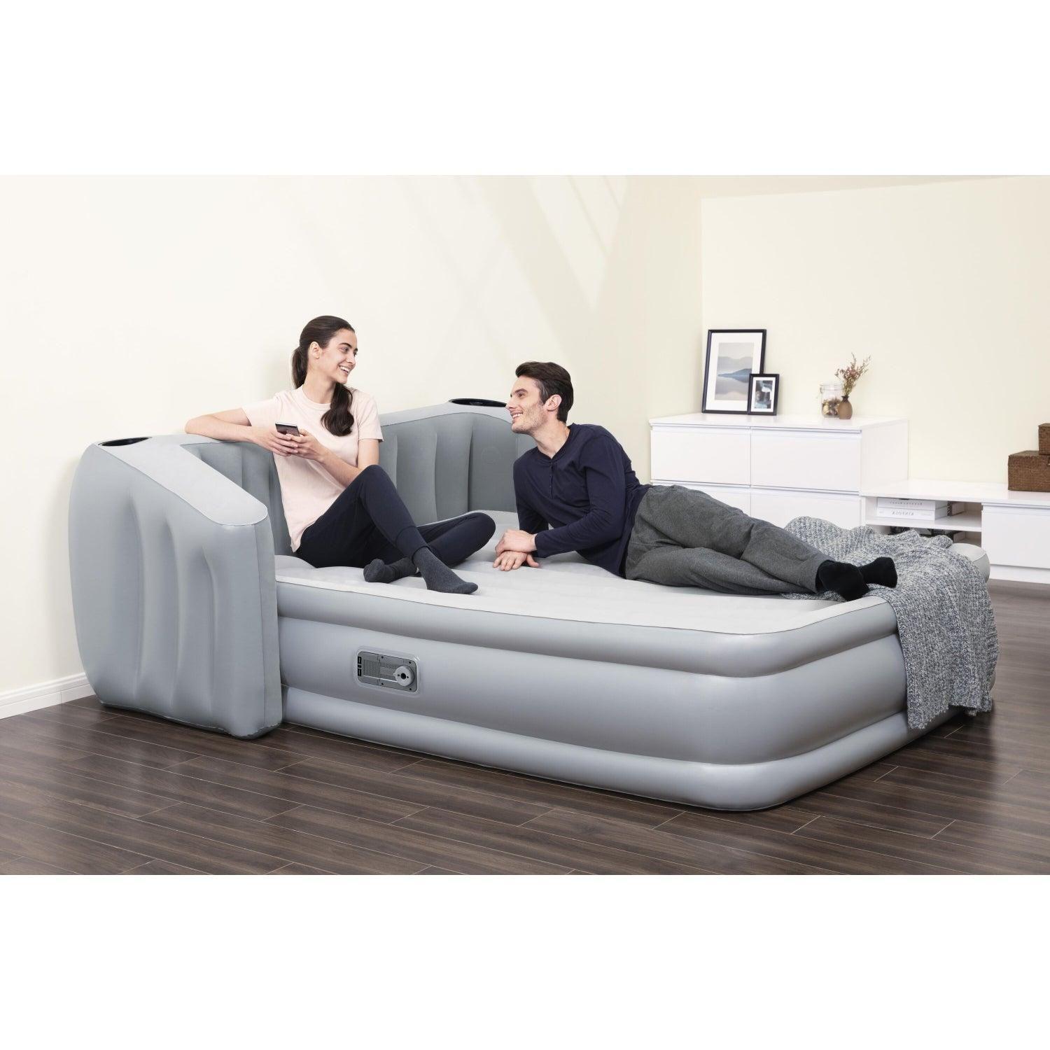 Colchón Inflable Eléctrico Queen Respaldo 233X196X80CM Bestway-1