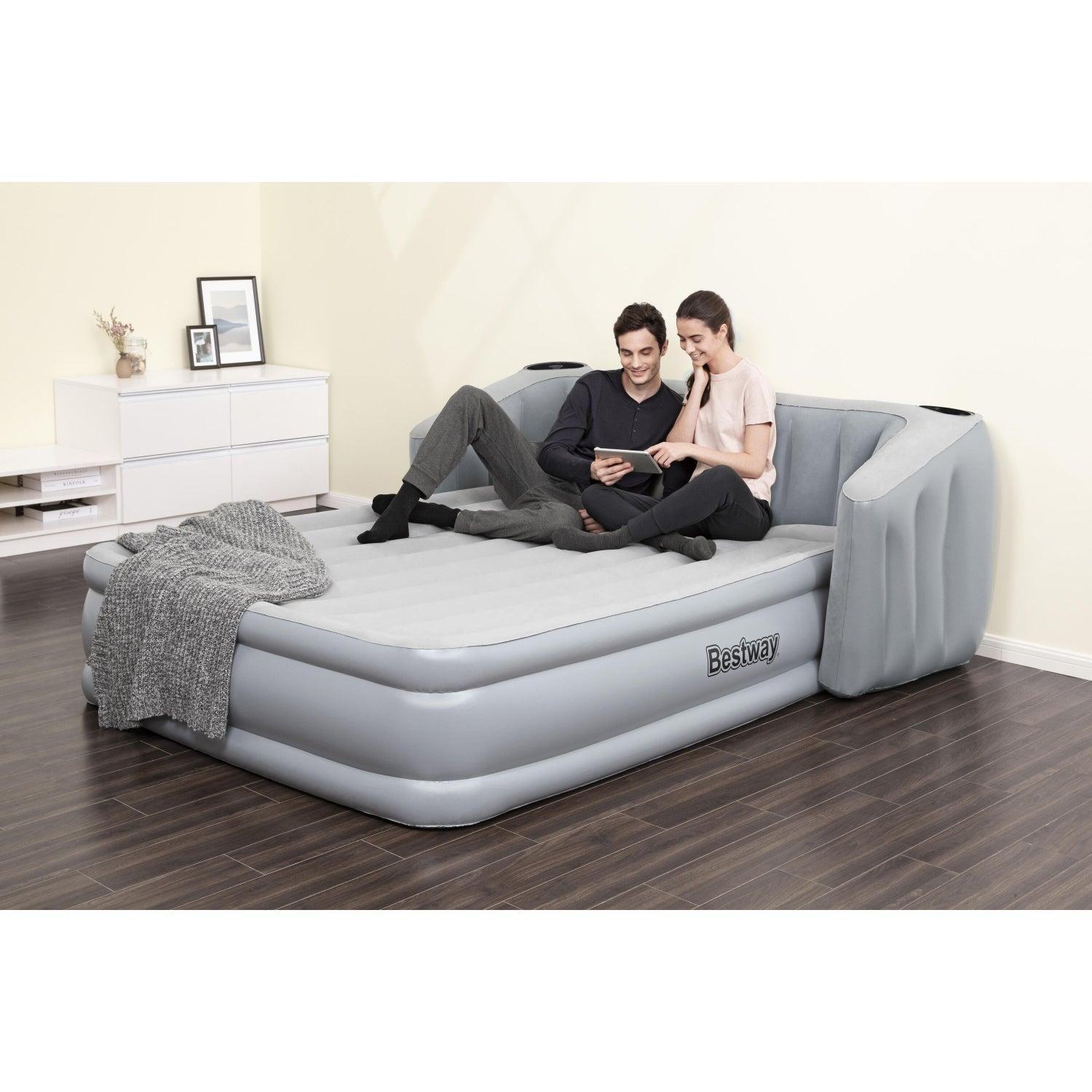 Colchón Inflable Eléctrico Queen Respaldo 233X196X80CM Bestway-2