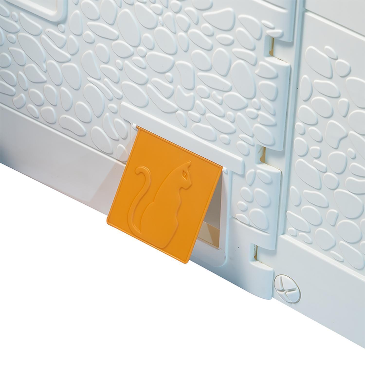 Casa de juego blanca gris 109 x 95 x 87.5 cm Dolu-4