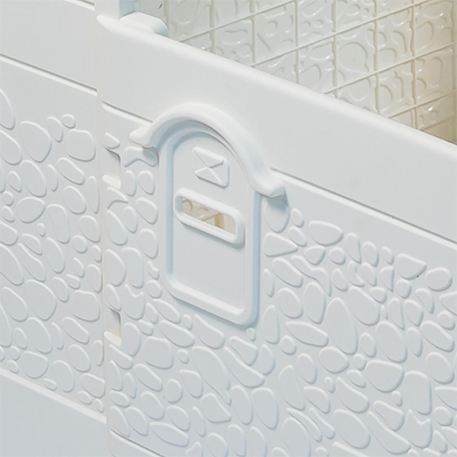 Casa de juego blanca gris 109 x 95 x 87.5 cm Dolu-5