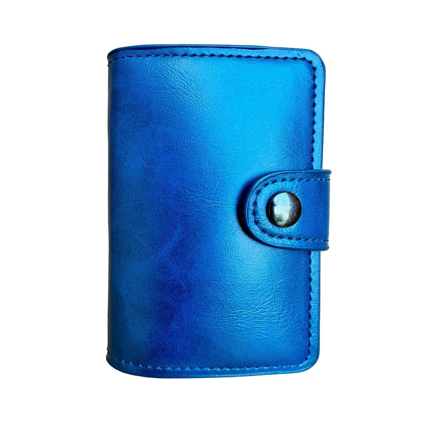 Billetera eco cuero anti clonación RFID, con tarjetero automatico-1
