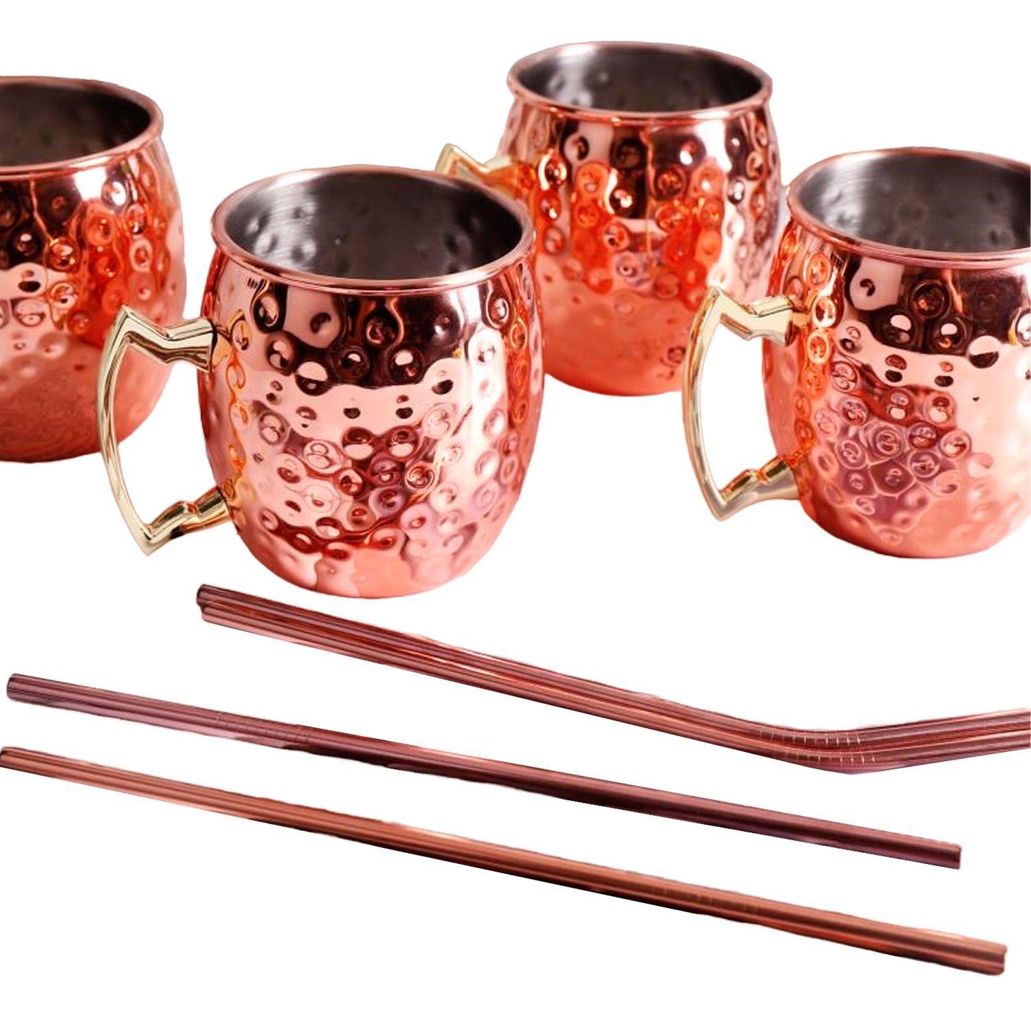 Set 4 mug cobre con bombillas-2