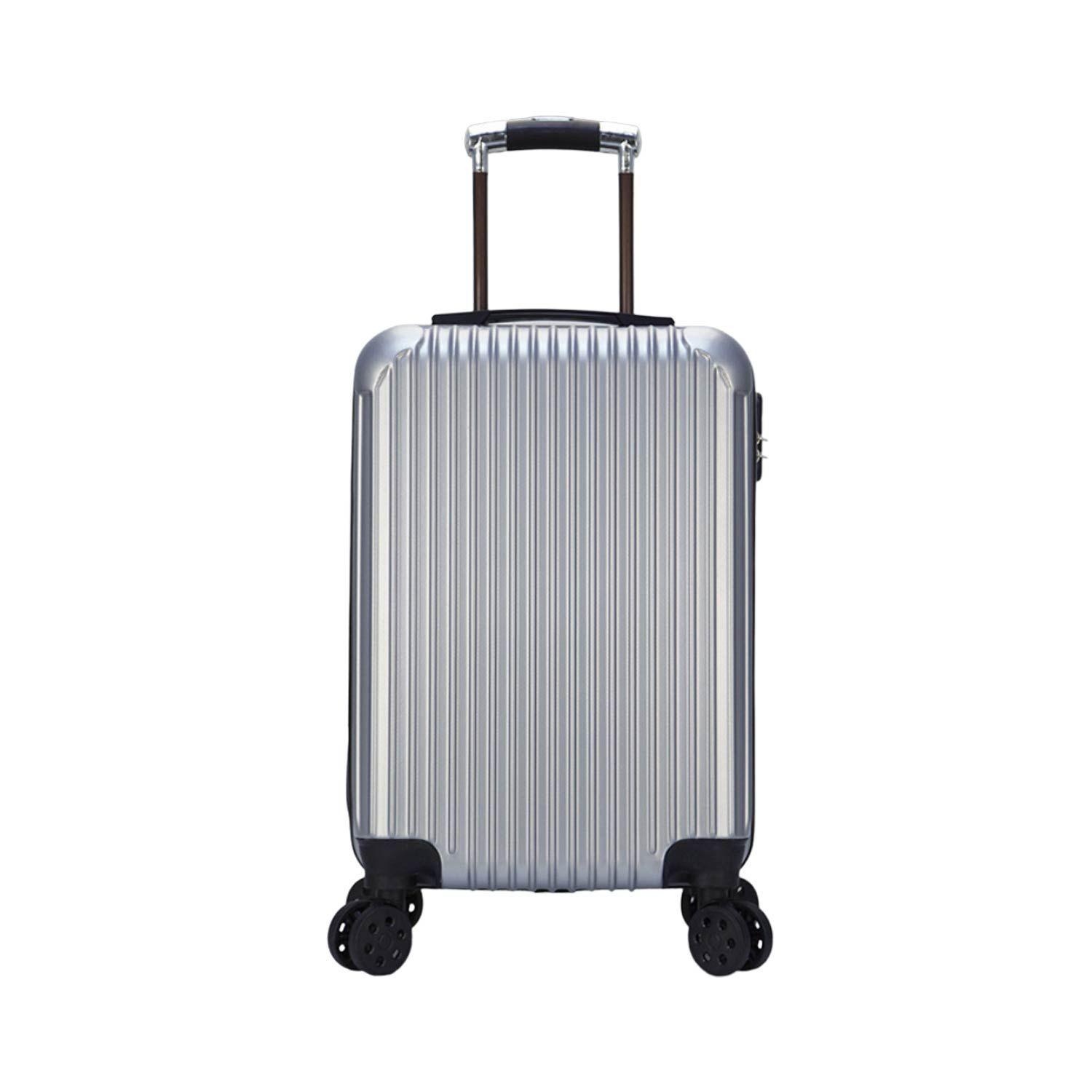 Maleta de viaje Carry on cabina gris, con clave-0