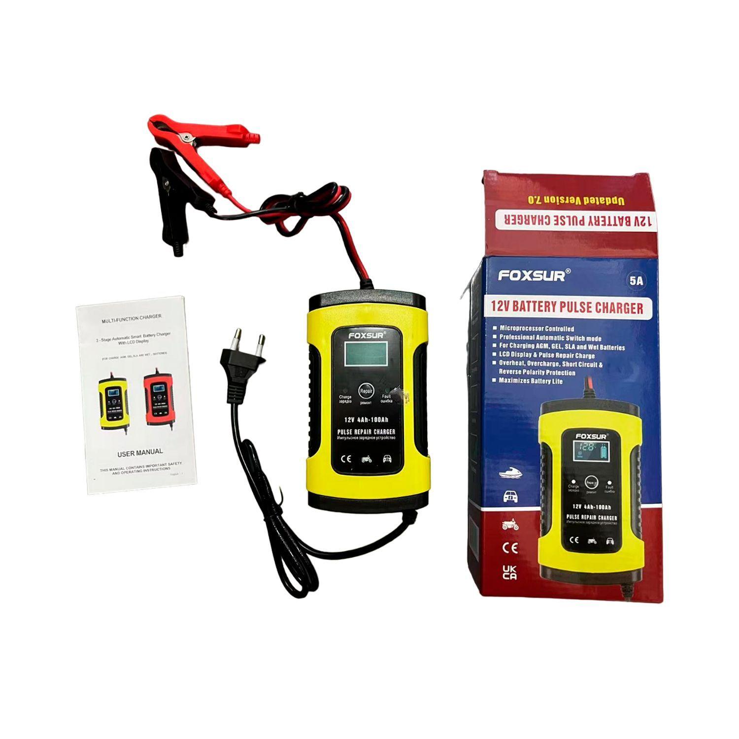 Cargador de batería inteligente 12V auto o moto-1