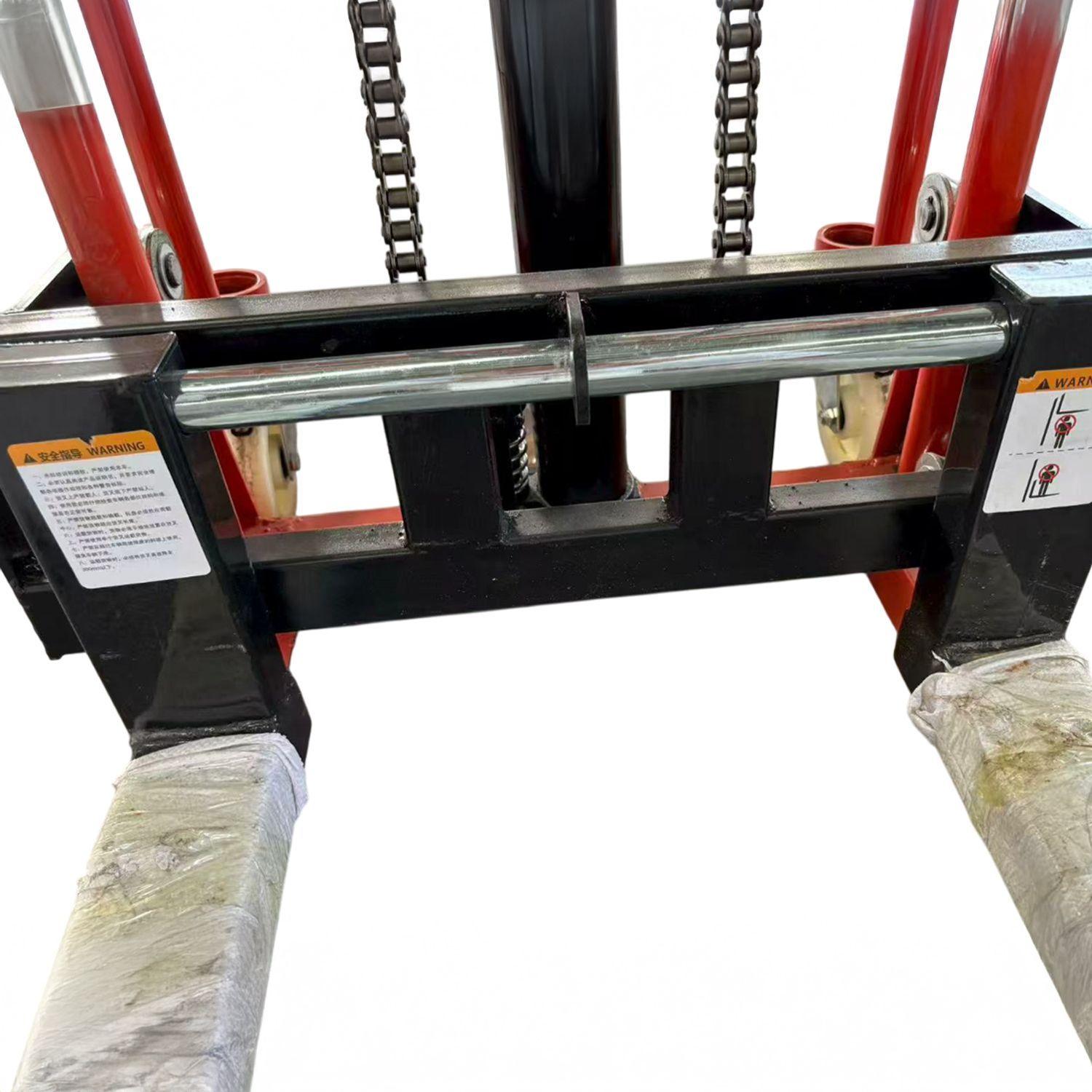 Apilador hidraulico manual Tolva para 400 kgs, 90 cms elevación-2