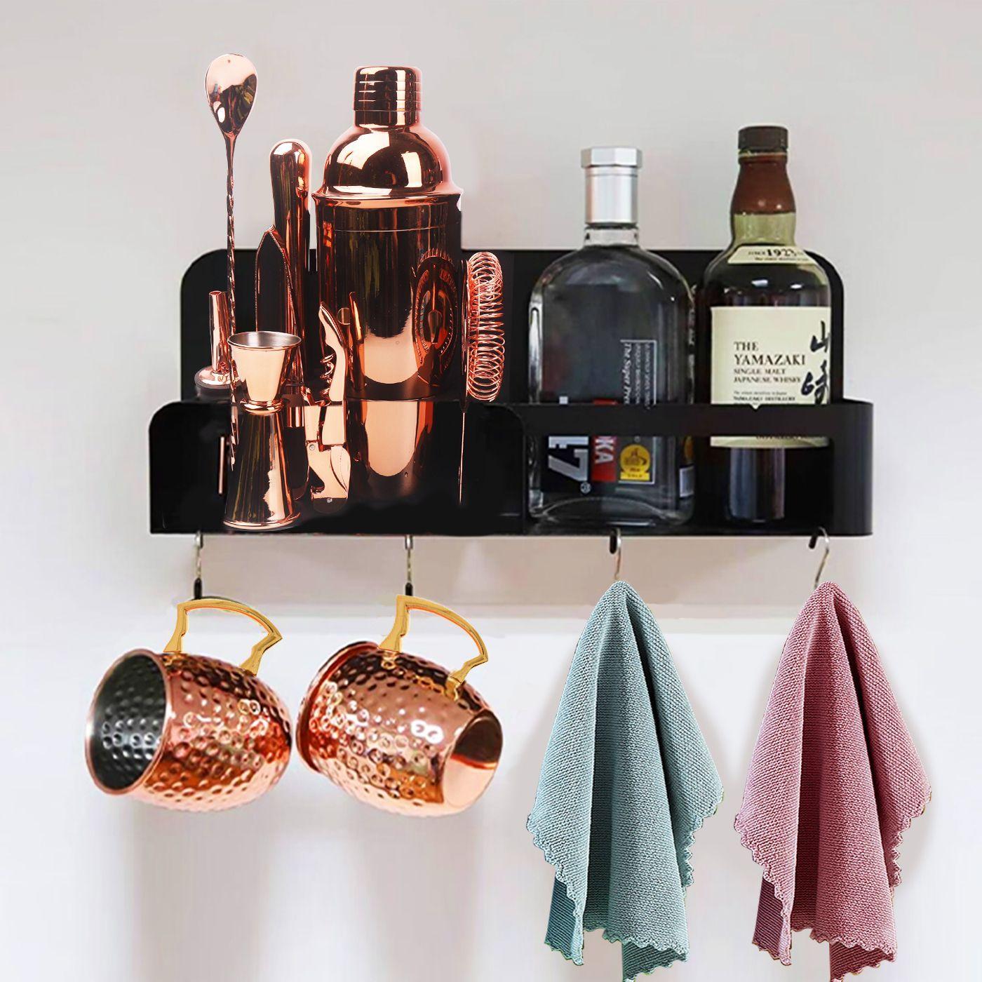 Set Mug - Coctelera Cobre 18 Pcs, Incluye Colgador-6