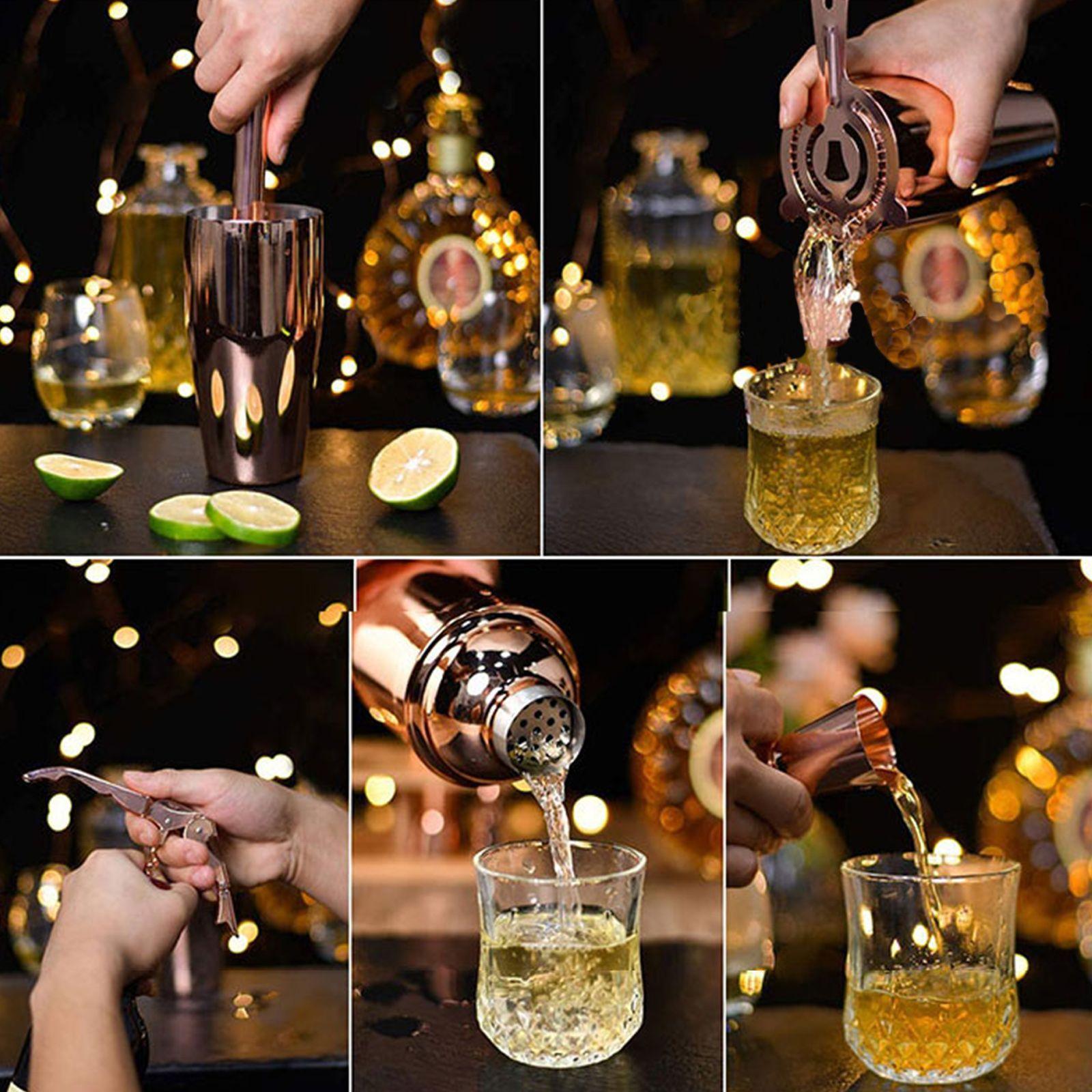 Set Mug - Coctelera Cobre 18 Pcs, Incluye Colgador-4
