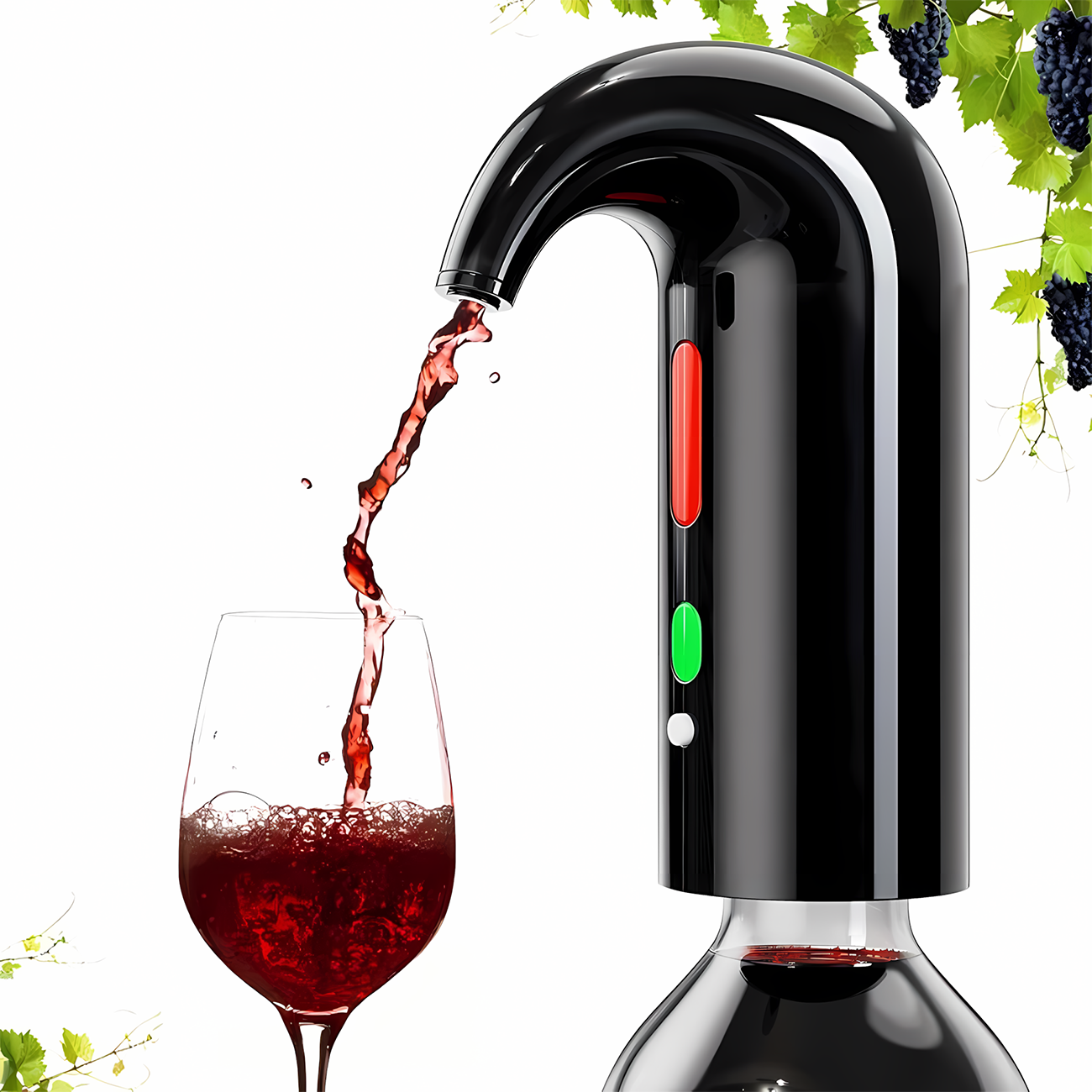 Decantador aireador de vino eléctrico portátil Usb-0