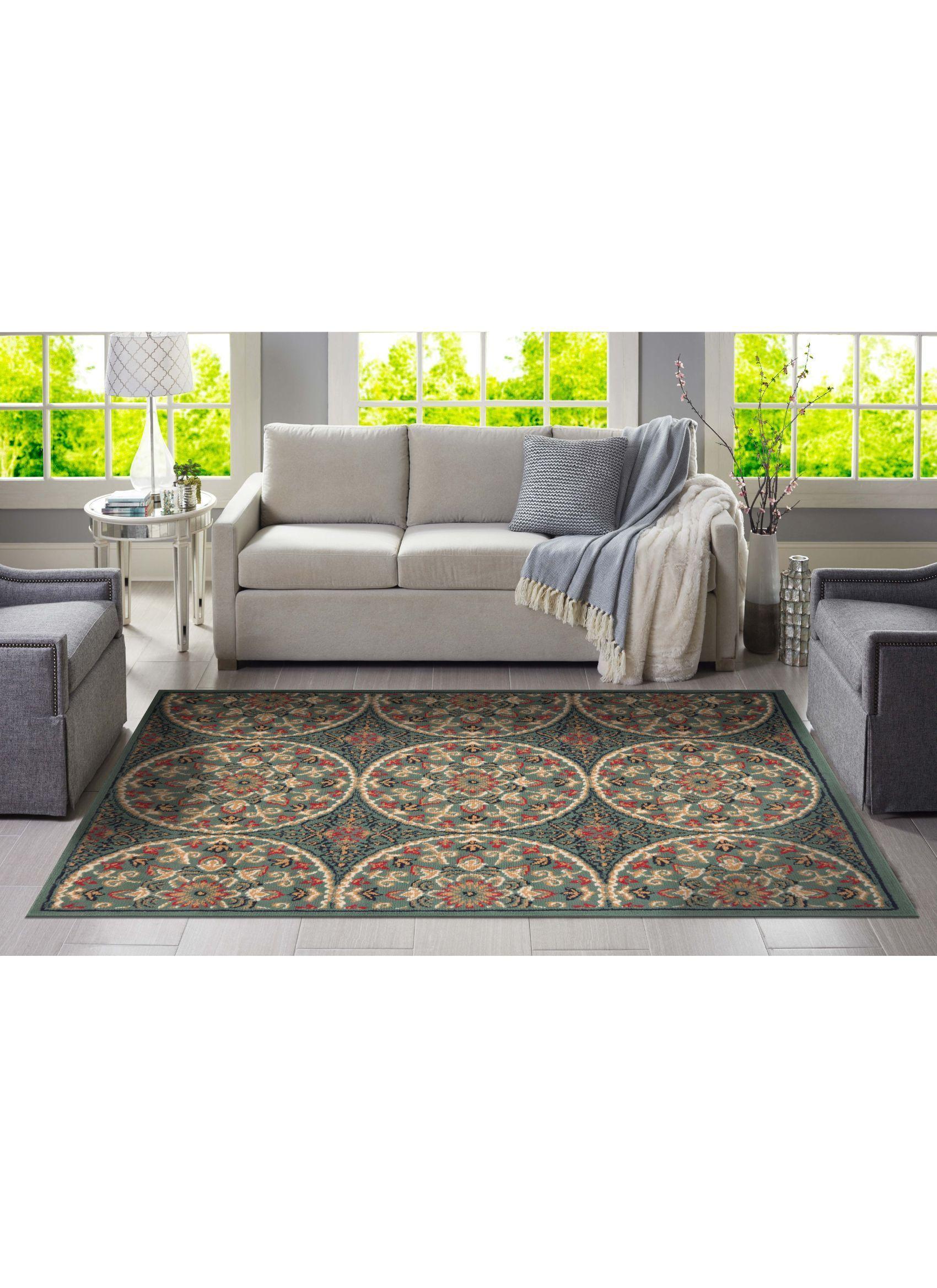 Alfombra Jazmín Verde 133x180-2