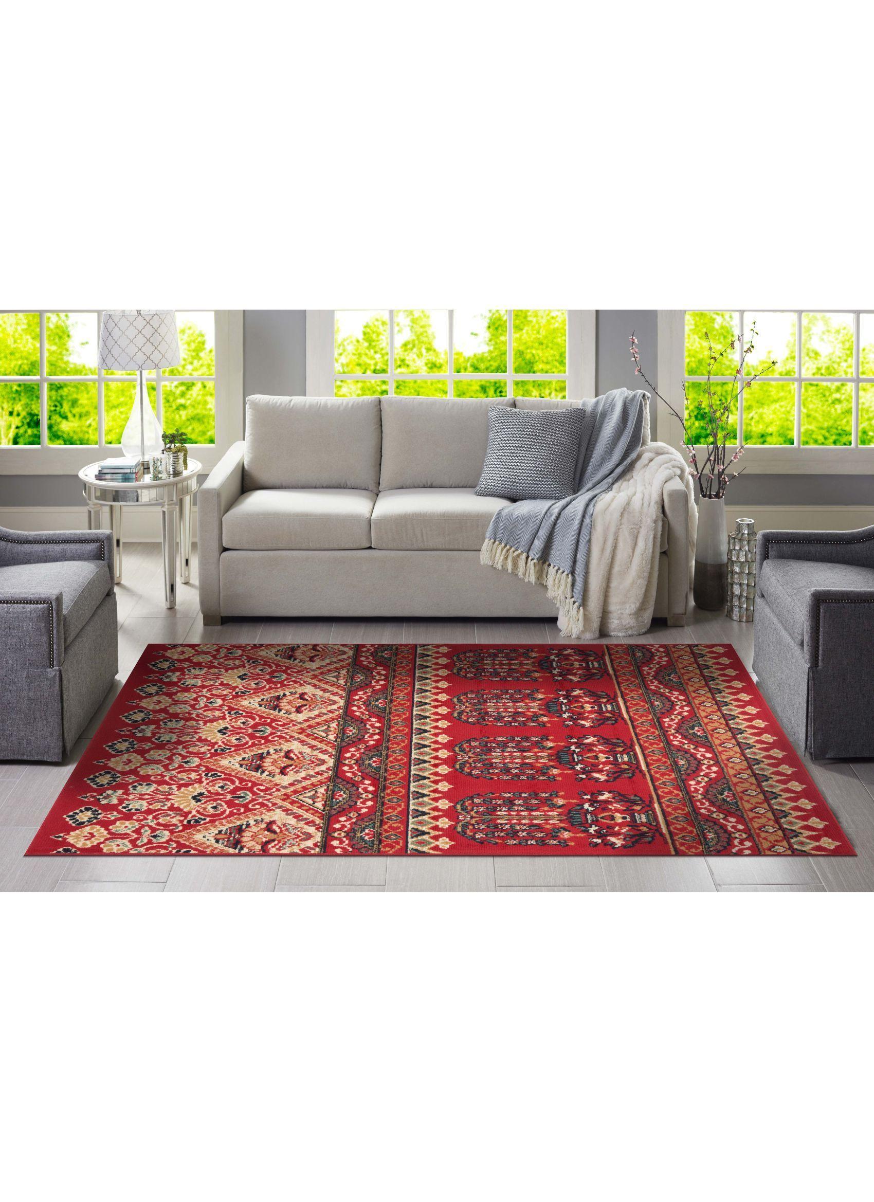 Alfombra Margarita Rojo 133x180-2