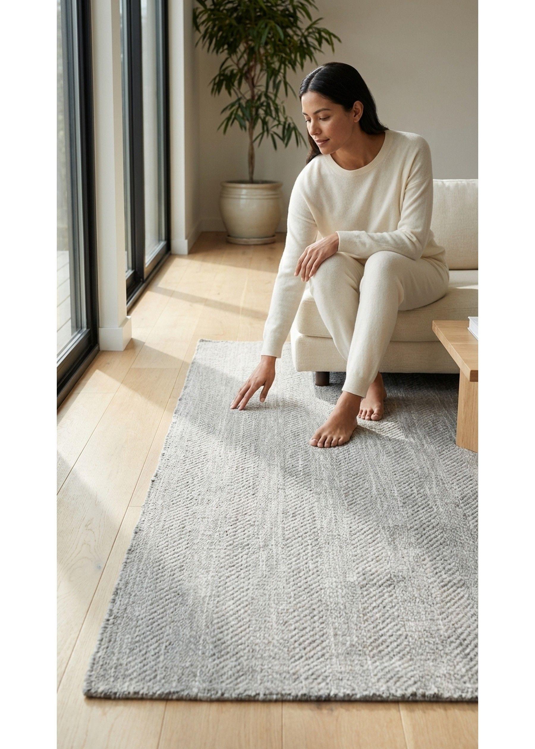 Alfombra Lana Kora Gris Oscuro 160x230-2