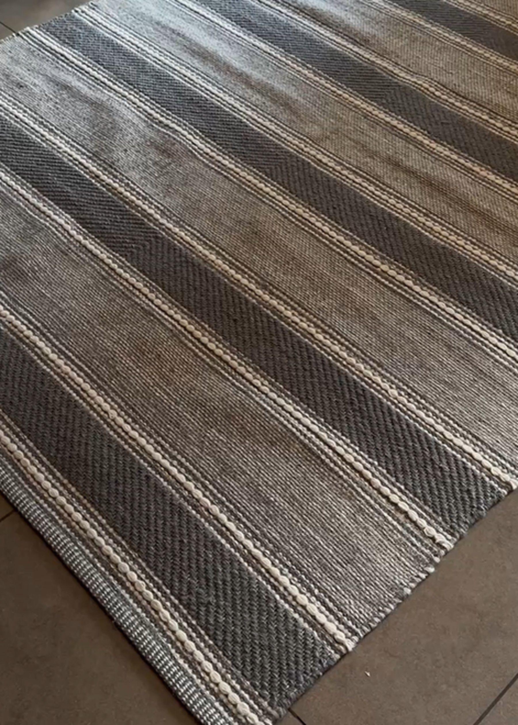 Alfombra Lana Loom Gris 140x190-1