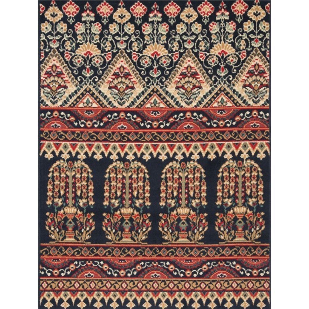Alfombra Margarita Negro 200x290-1