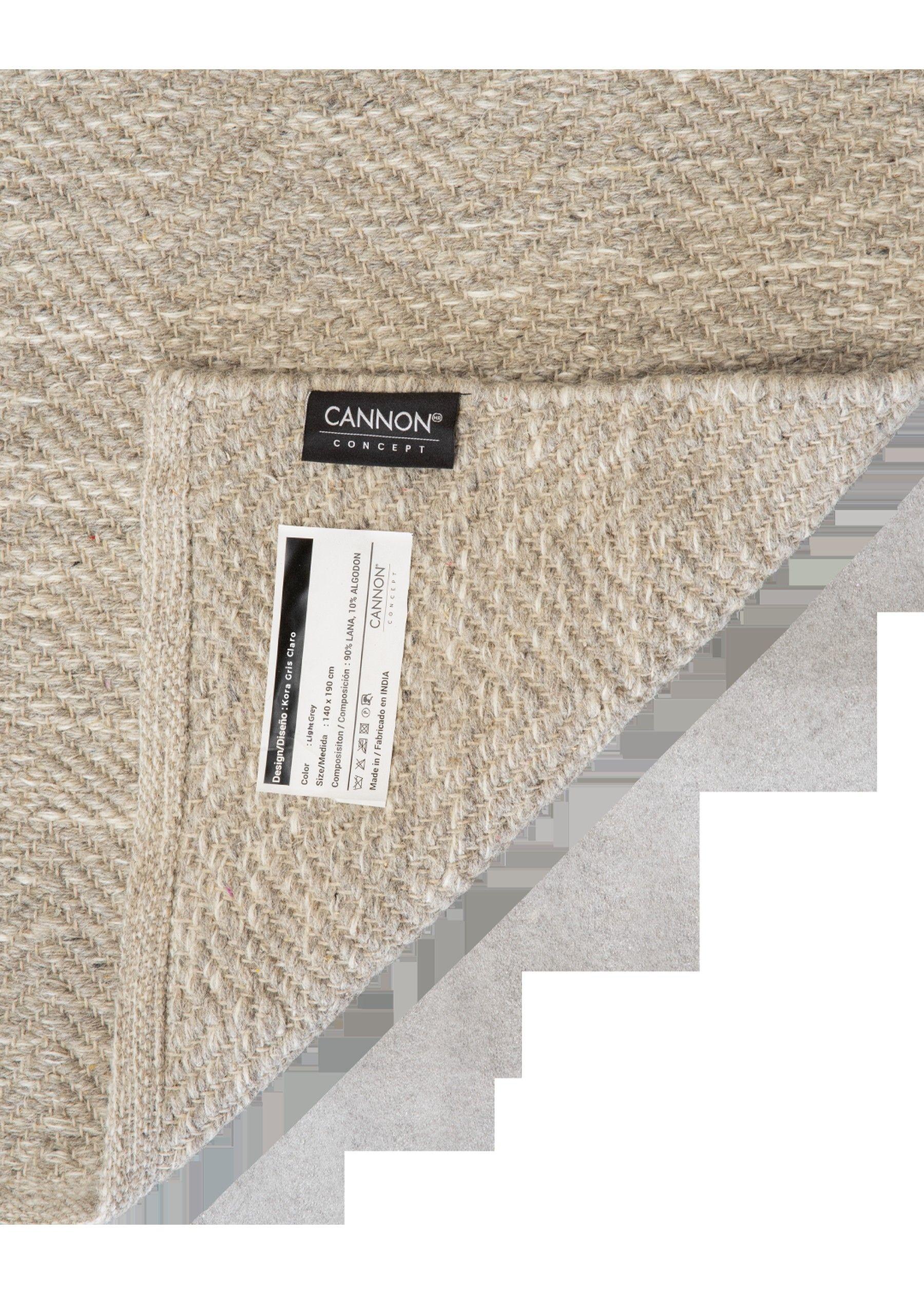 Alfombra Lana Kora Gris Claro 190x290-1