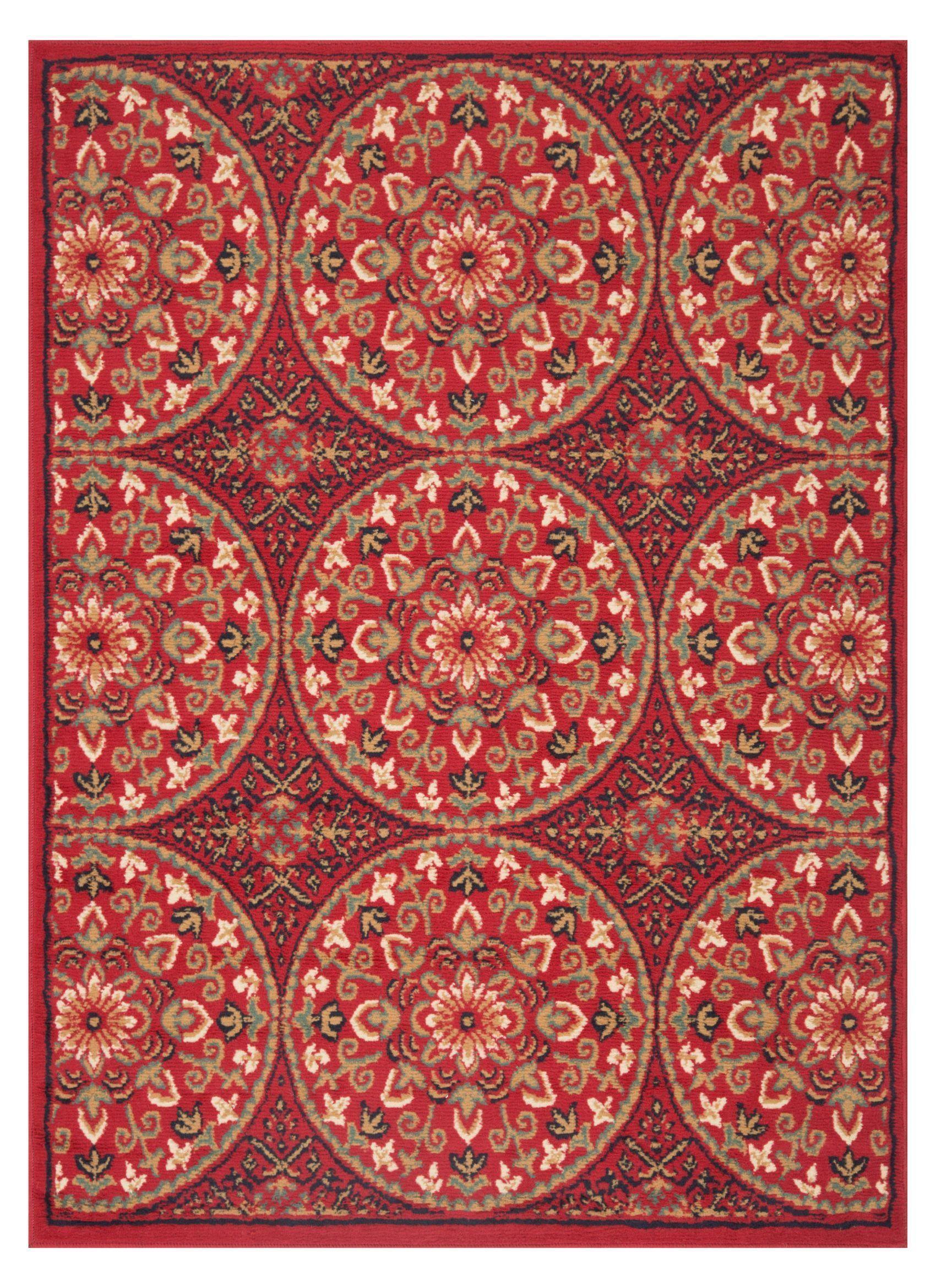 Alfombra Jazmín Rojo 200x290-0
