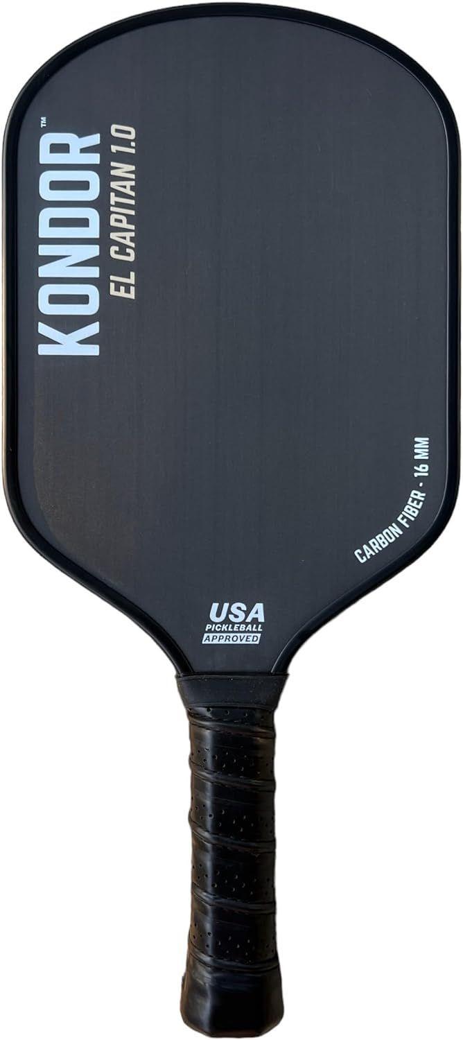 PALETA DE PICKLEBALL EL CAPITAN 1.0 RAW CARBON 16MM-0