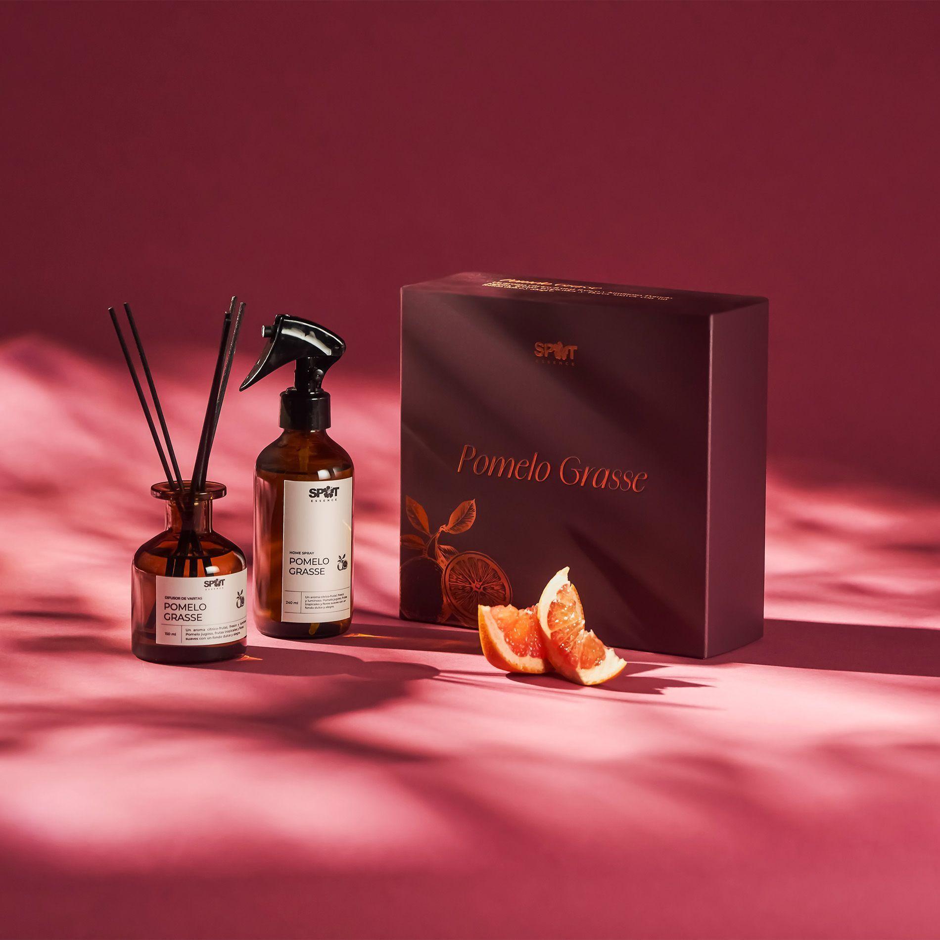 Pack Home Spray + Difusor Varillas Pomelo Grasse Spot Essence-2