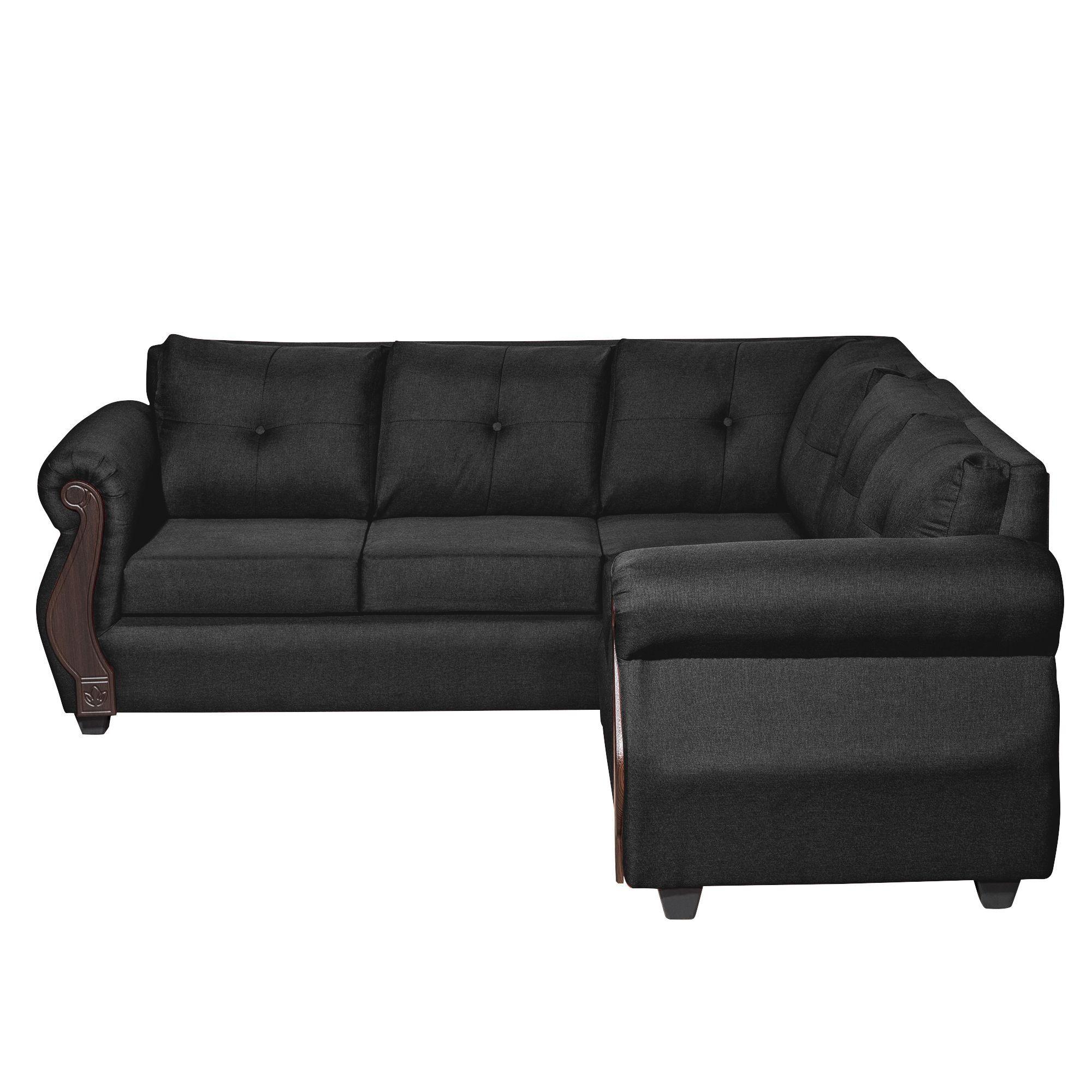 Sofá Seccional Pellaifa Negro 3-2 Cuerpos-3