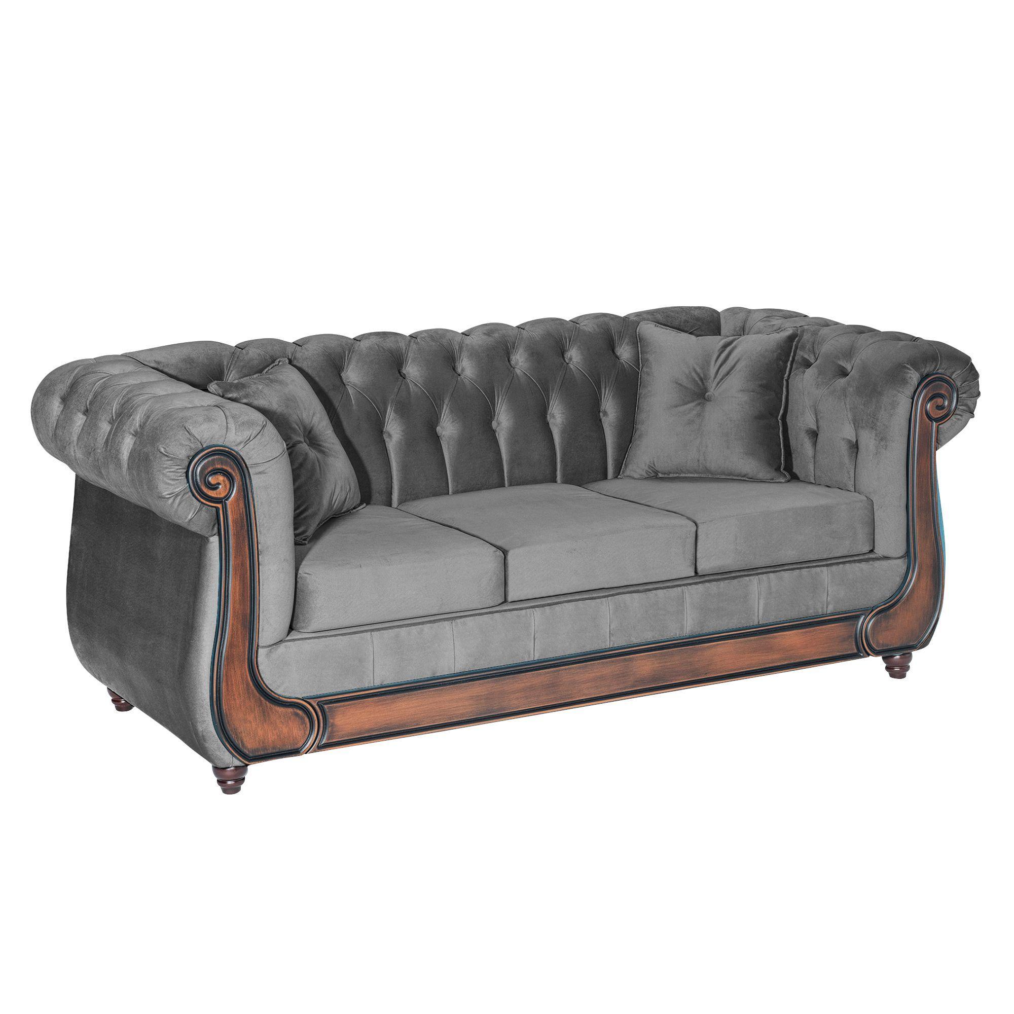 Sofá Paris Gris 3 Cuerpos-4