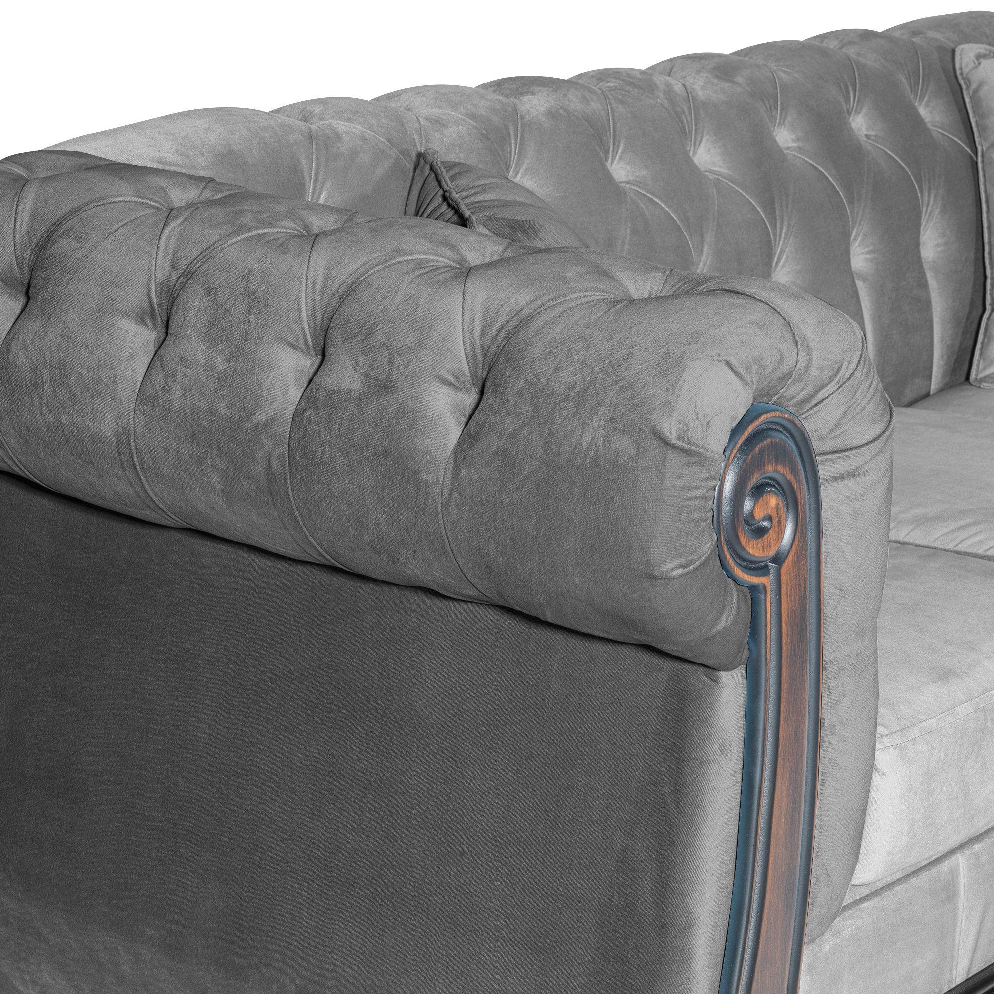 Sofá Paris Gris 3 Cuerpos-3