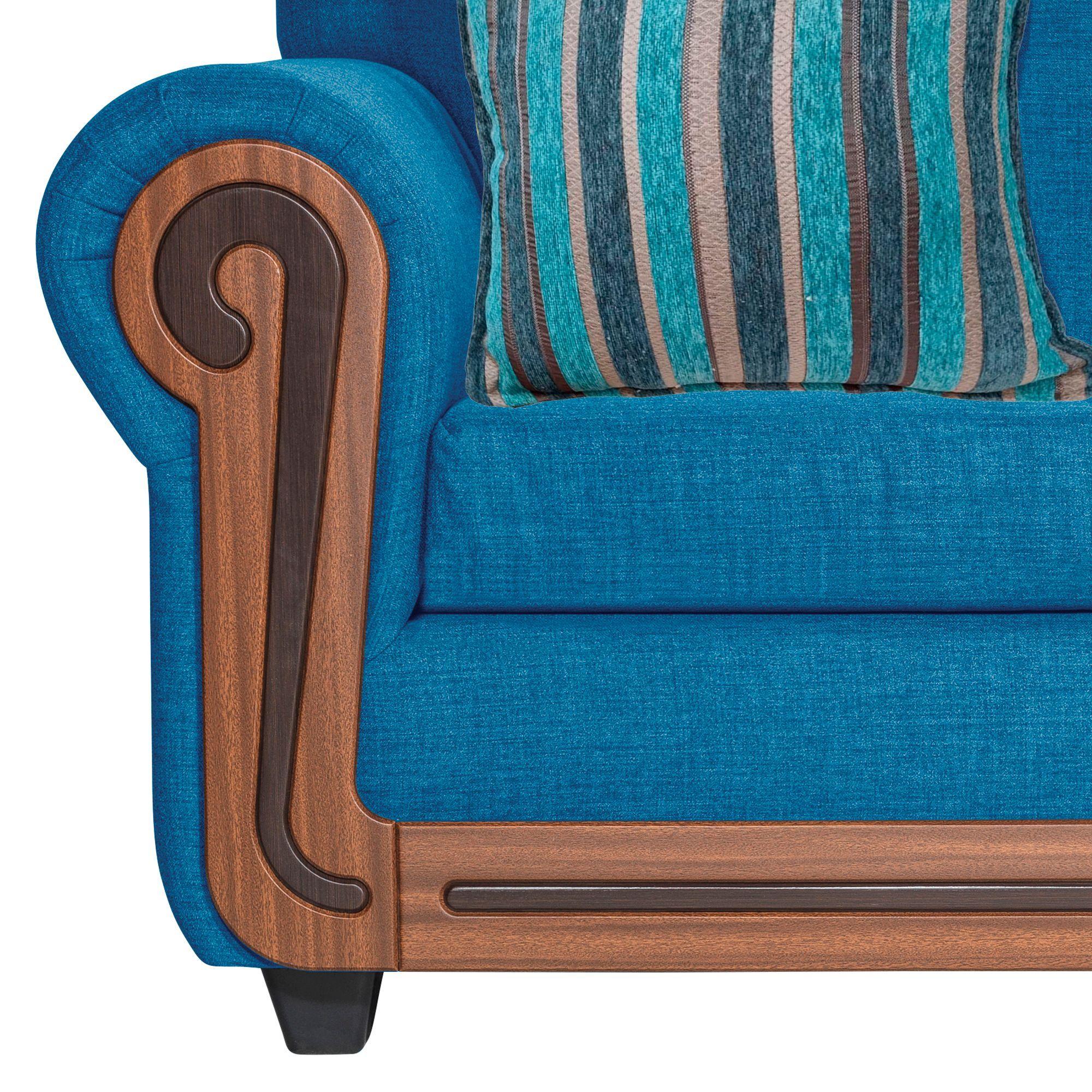 Juego de Living Conguillio 3.2 Azul 3-1-1 Cuerpos-3