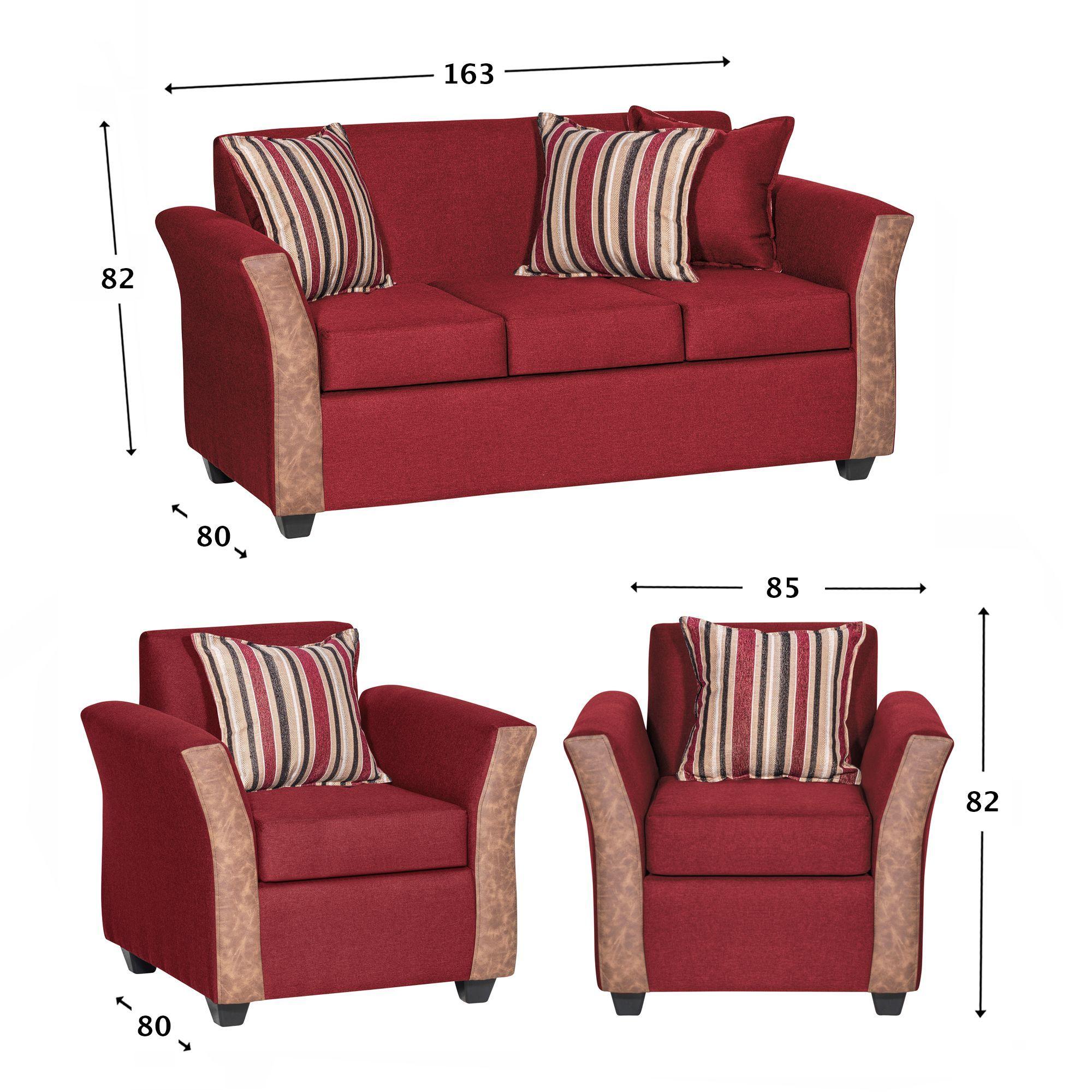 Juego de Living Calafquén Burdeo 3-1-1 Cuerpos-1