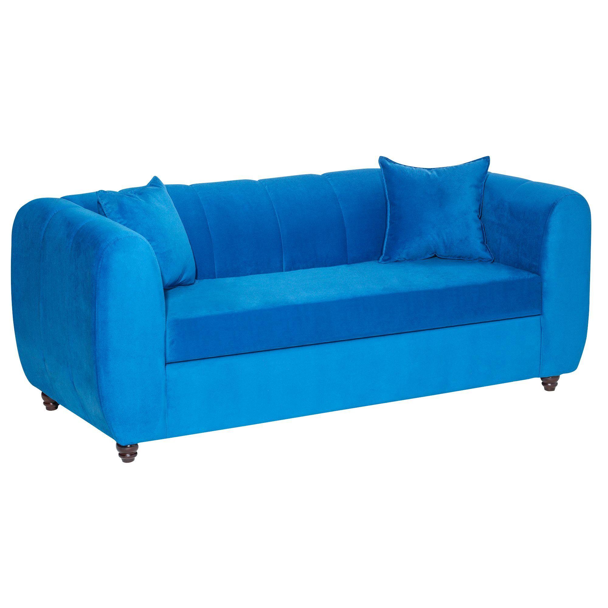 Sofá Italia Azul 3 Cuerpos -5