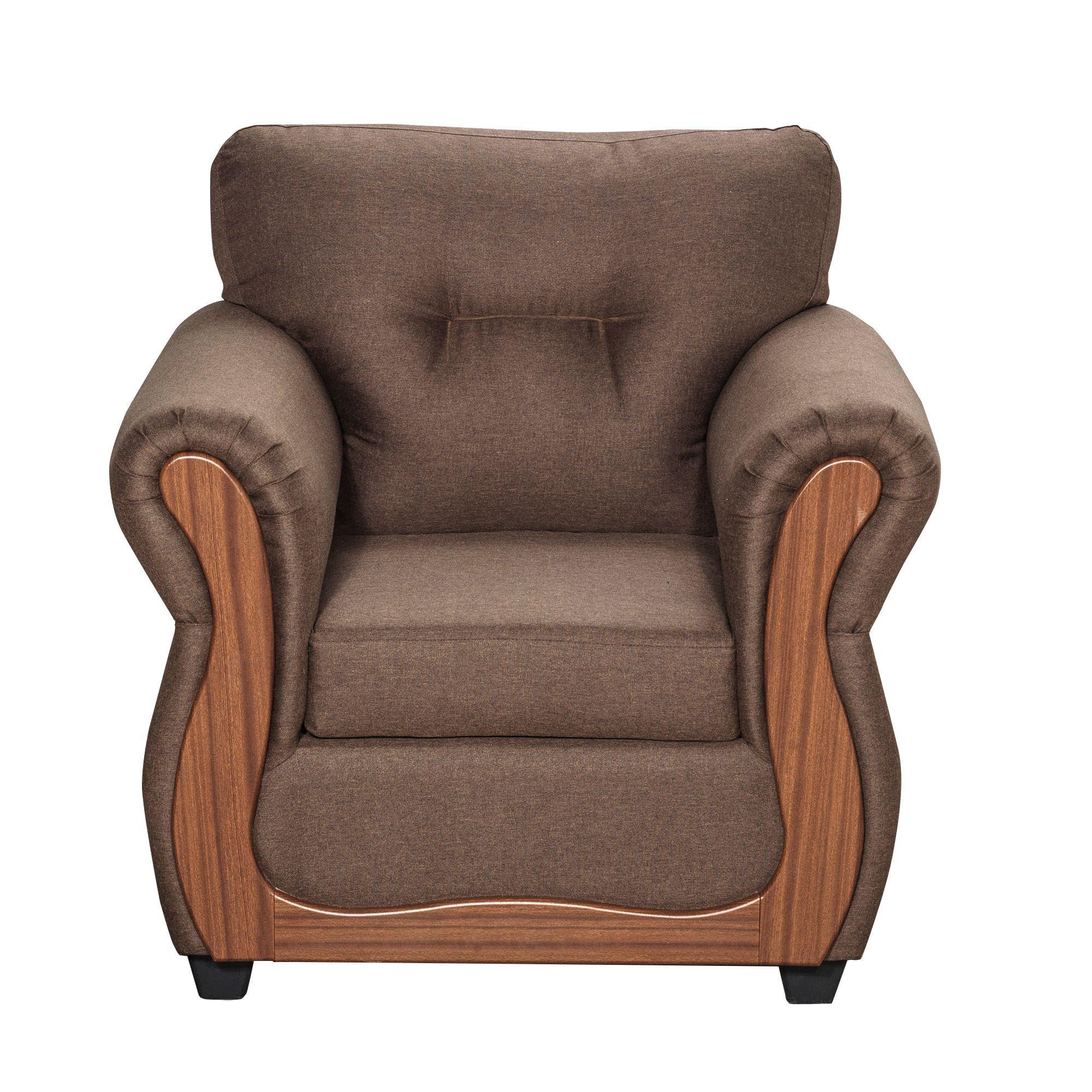 Juego de Living Caburgua Chocolate 3-1-1 Cuerpos-5