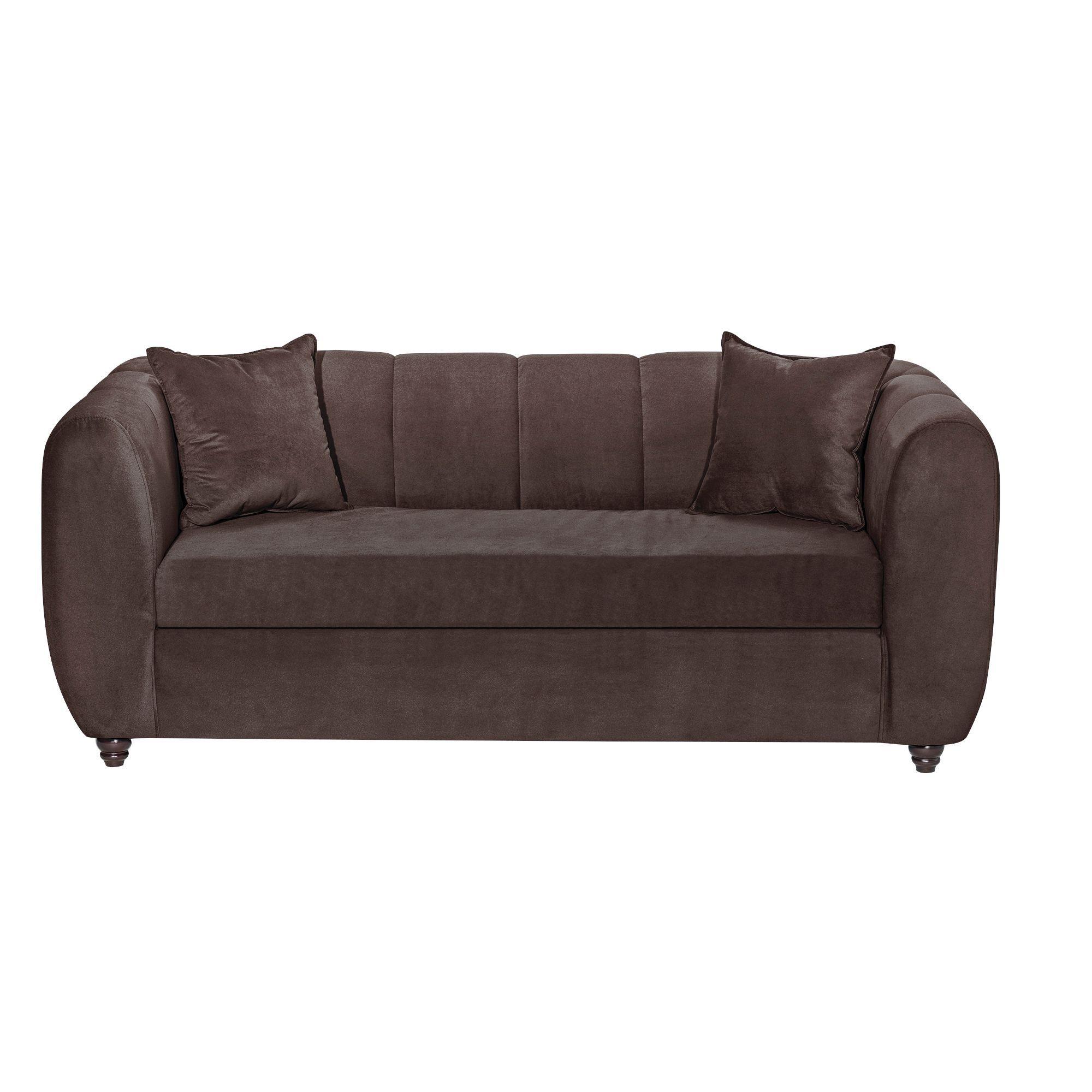 Sofá Italia Chocolate 3 Cuerpos -0