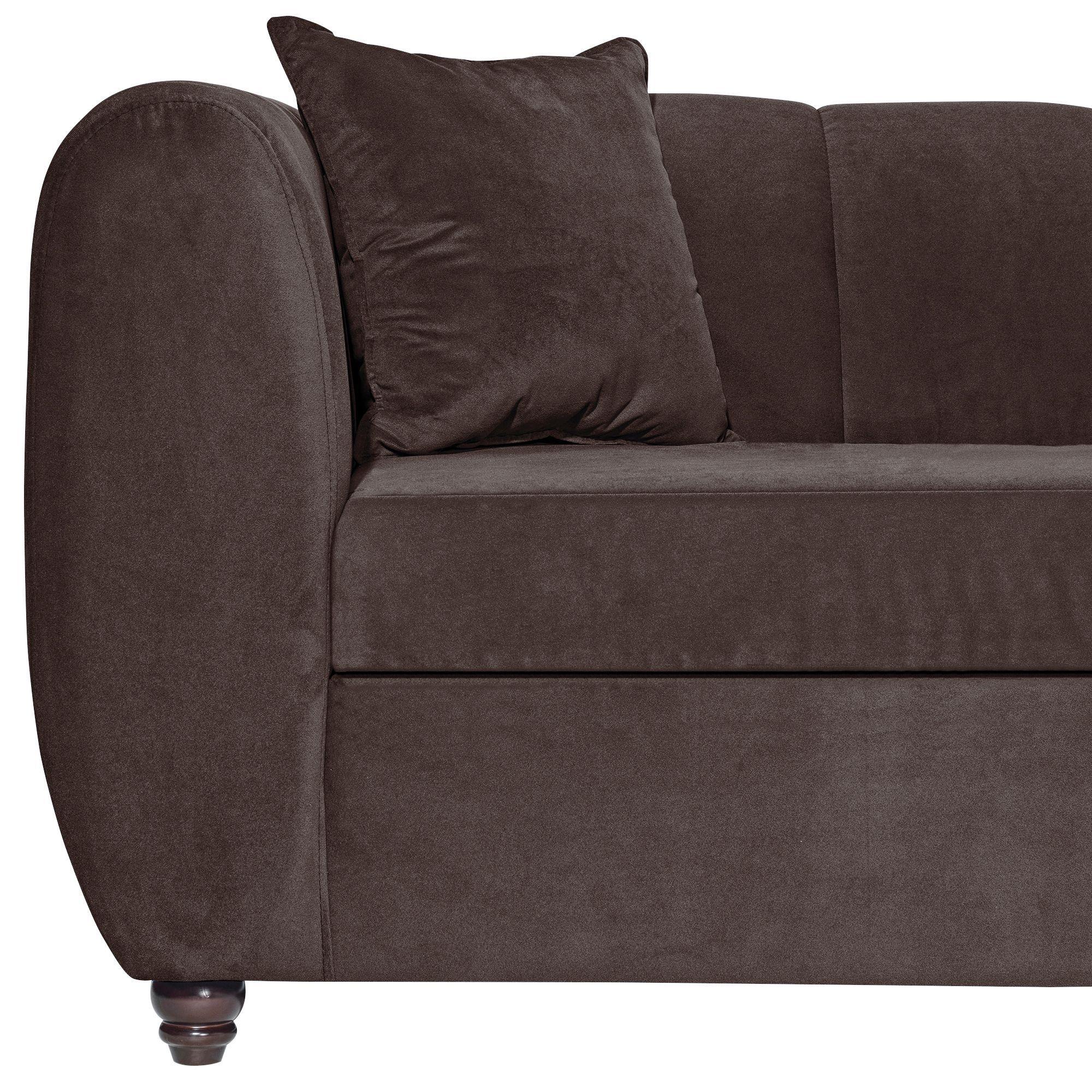 Sofá Italia Chocolate 3 Cuerpos -2