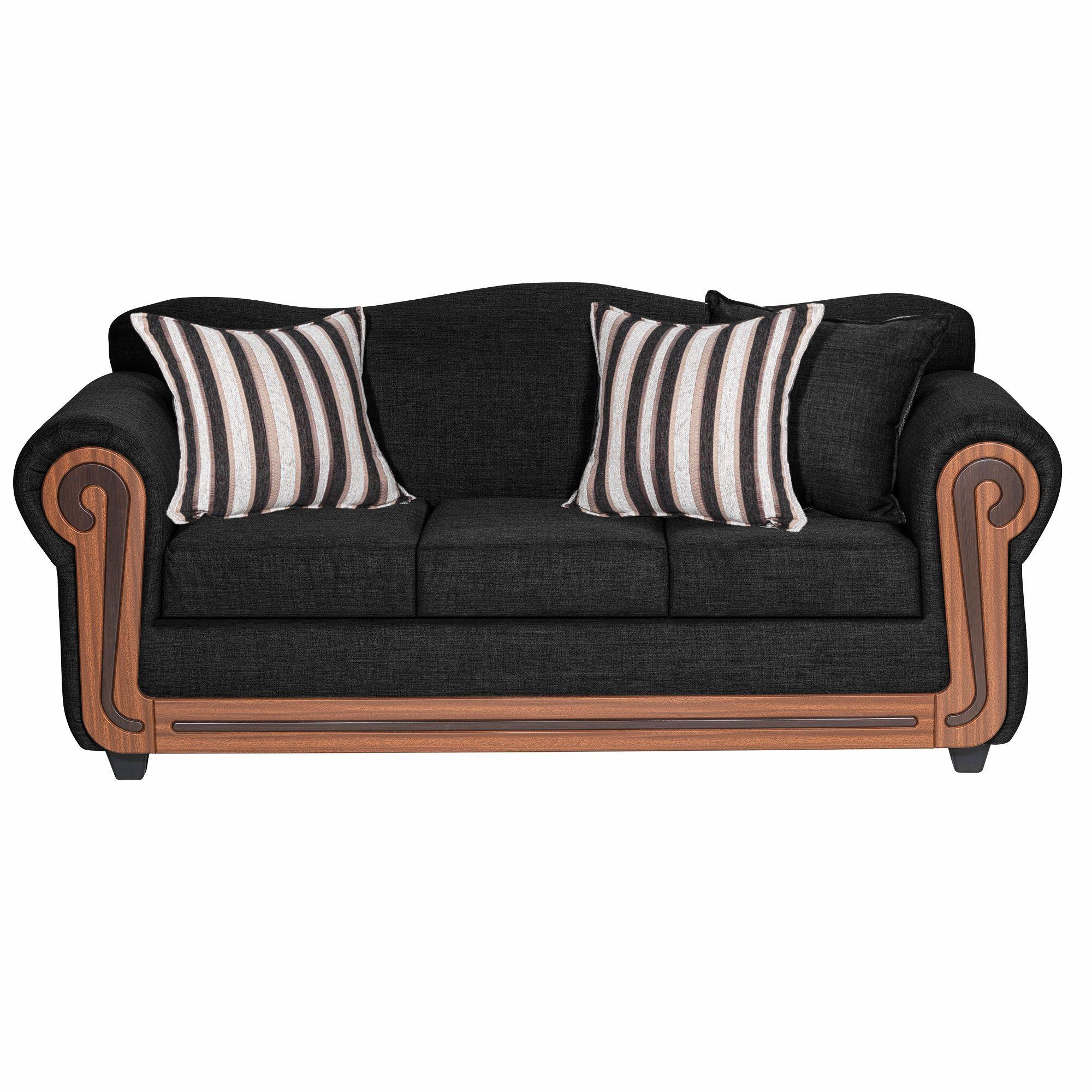 Juego de Living Conguillio 3.2 Negro 3-1-1 Cuerpos-2