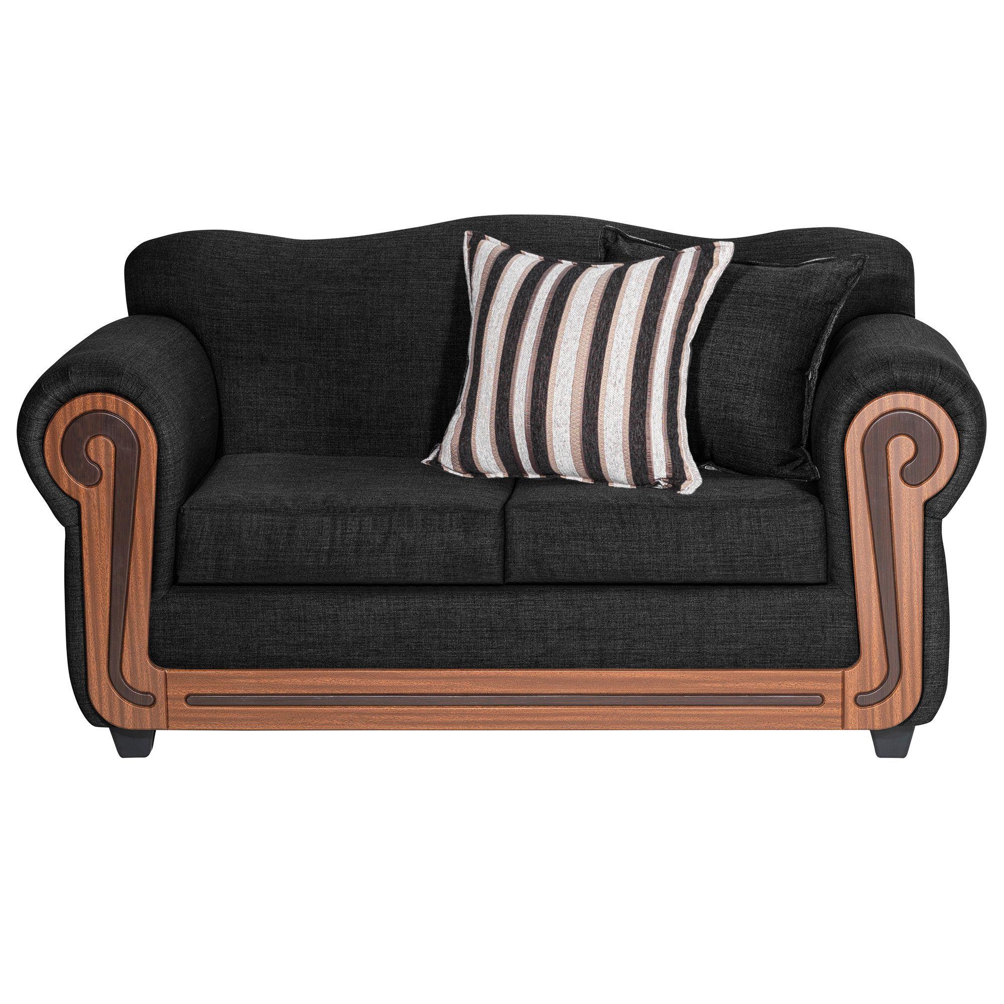 Juego de Living Conguillio 3.2 Negro 3-1-1 Cuerpos-4