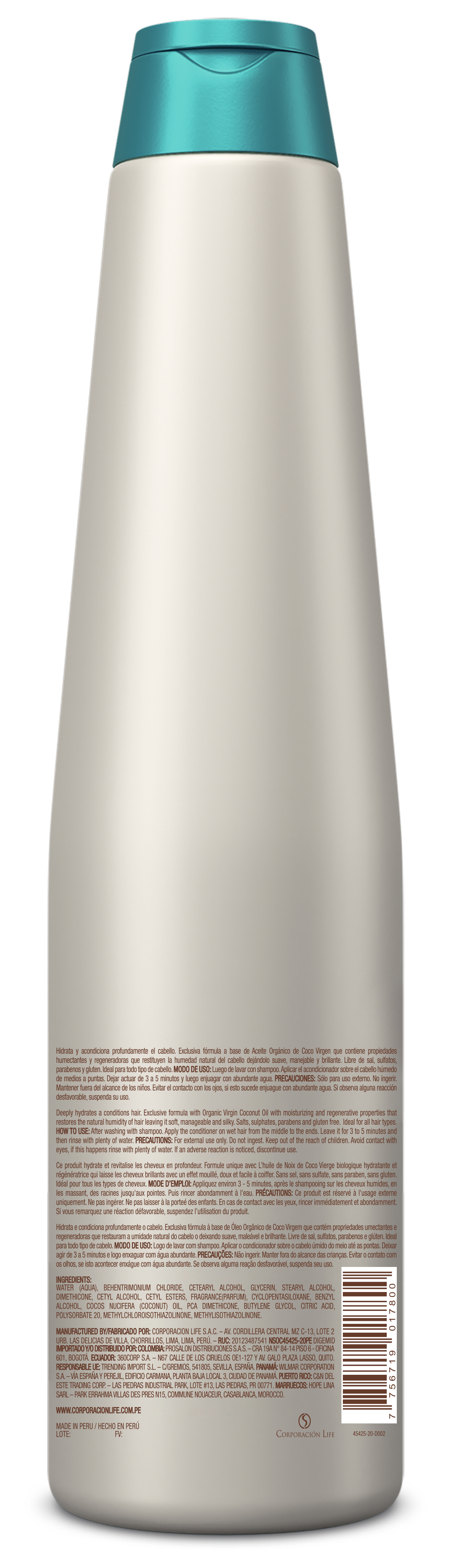Acondicionador Virgin Coconut Be Natural 350ml-1